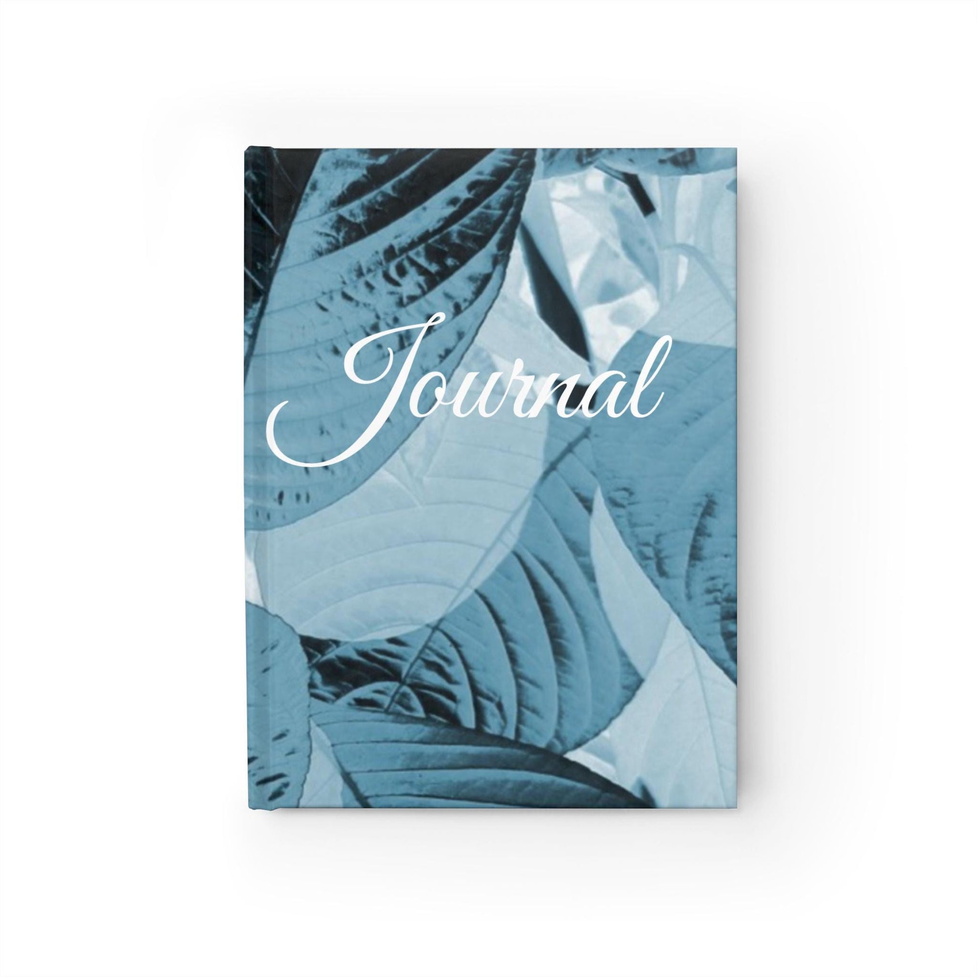Blue Leaf Pattern Journal, Tropical Notebook, Summer Stationery Gift, Eco-Friendly Writing Pad, Daily Planner, Nature-inspired Diary