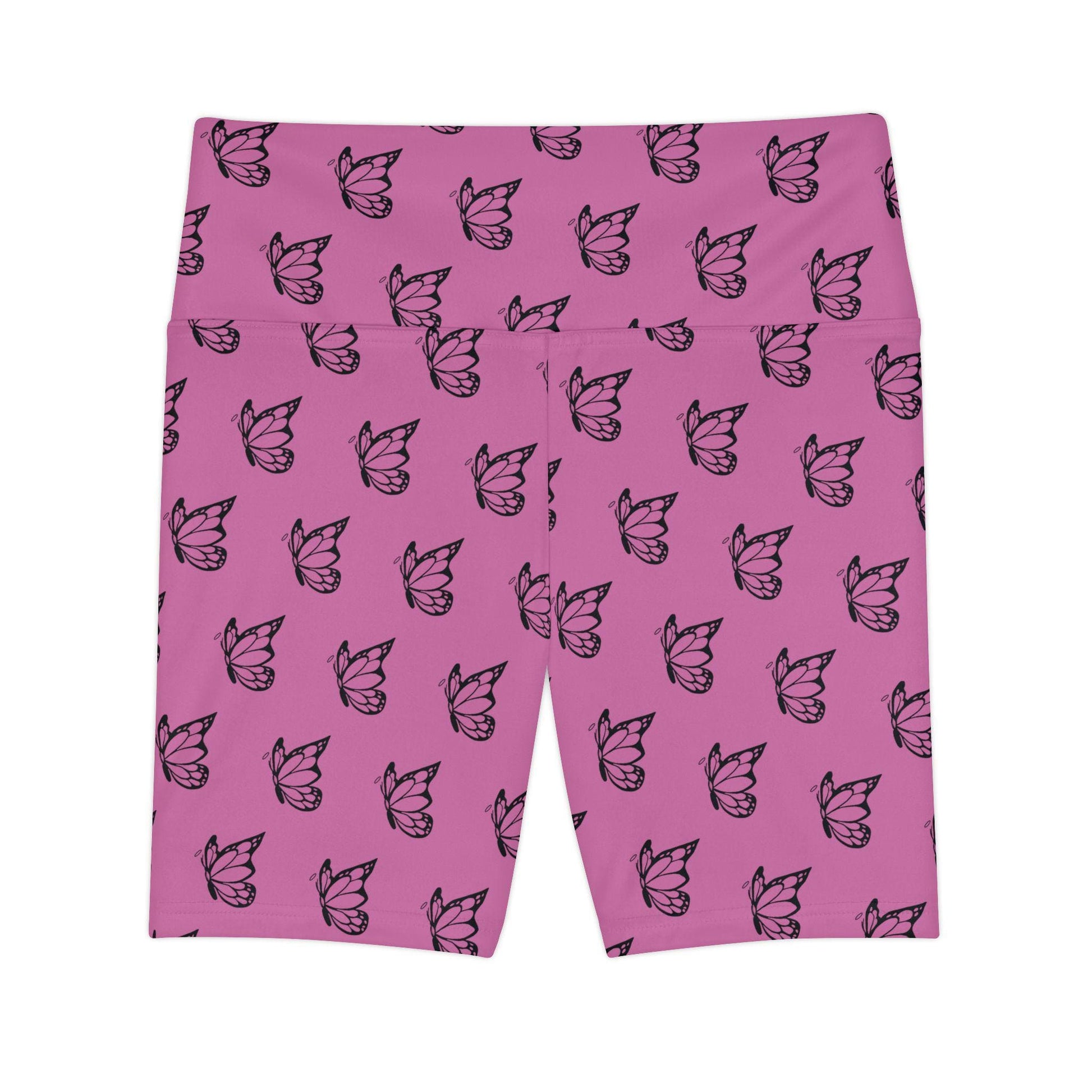 Halo Butterfly Logo Print Women's Workout Shorts | Athletic Shorts, Yoga Wear, Exercise Gear, Fitness Apparel, Summer Activewear