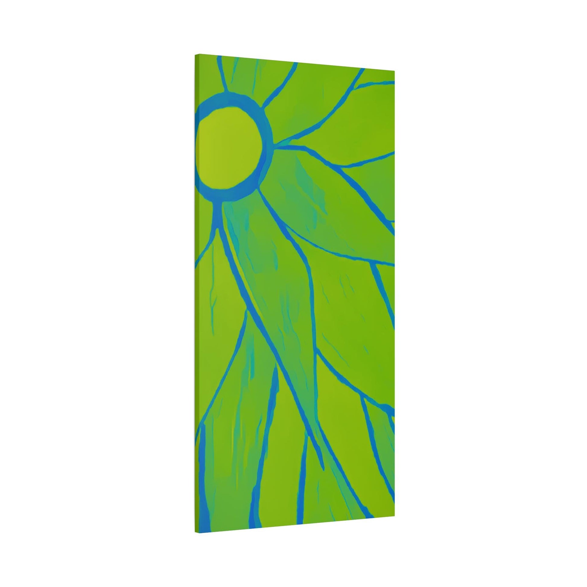 Bright Green Floral Wall Art Canvas, Home Decor, Gardening Decor, Colorful Flower Painting, Living Room Wall Hanging, Gift for Flower Lovers