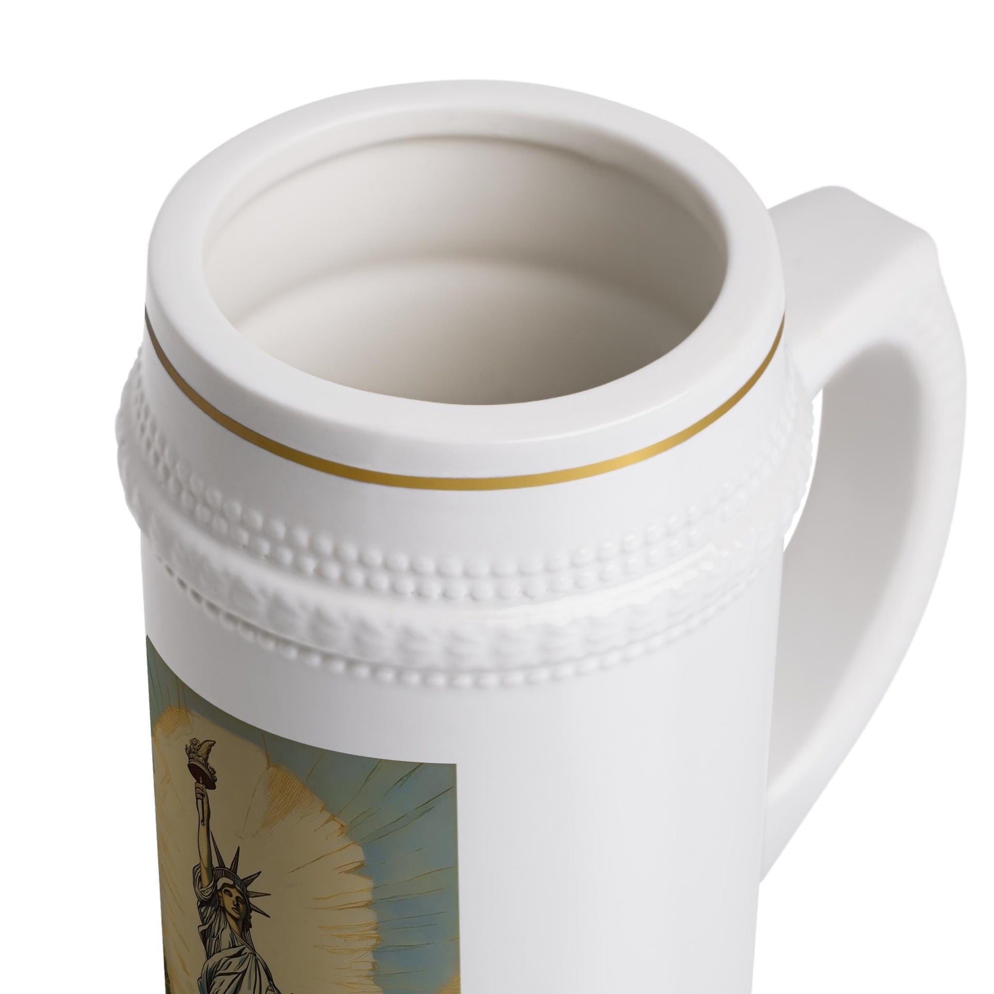 Classic Liberty Beer Stein Mug - Perfect for Celebrations, Gifts, Barware, Patriotic Decor, Homebrew Enthusiasts