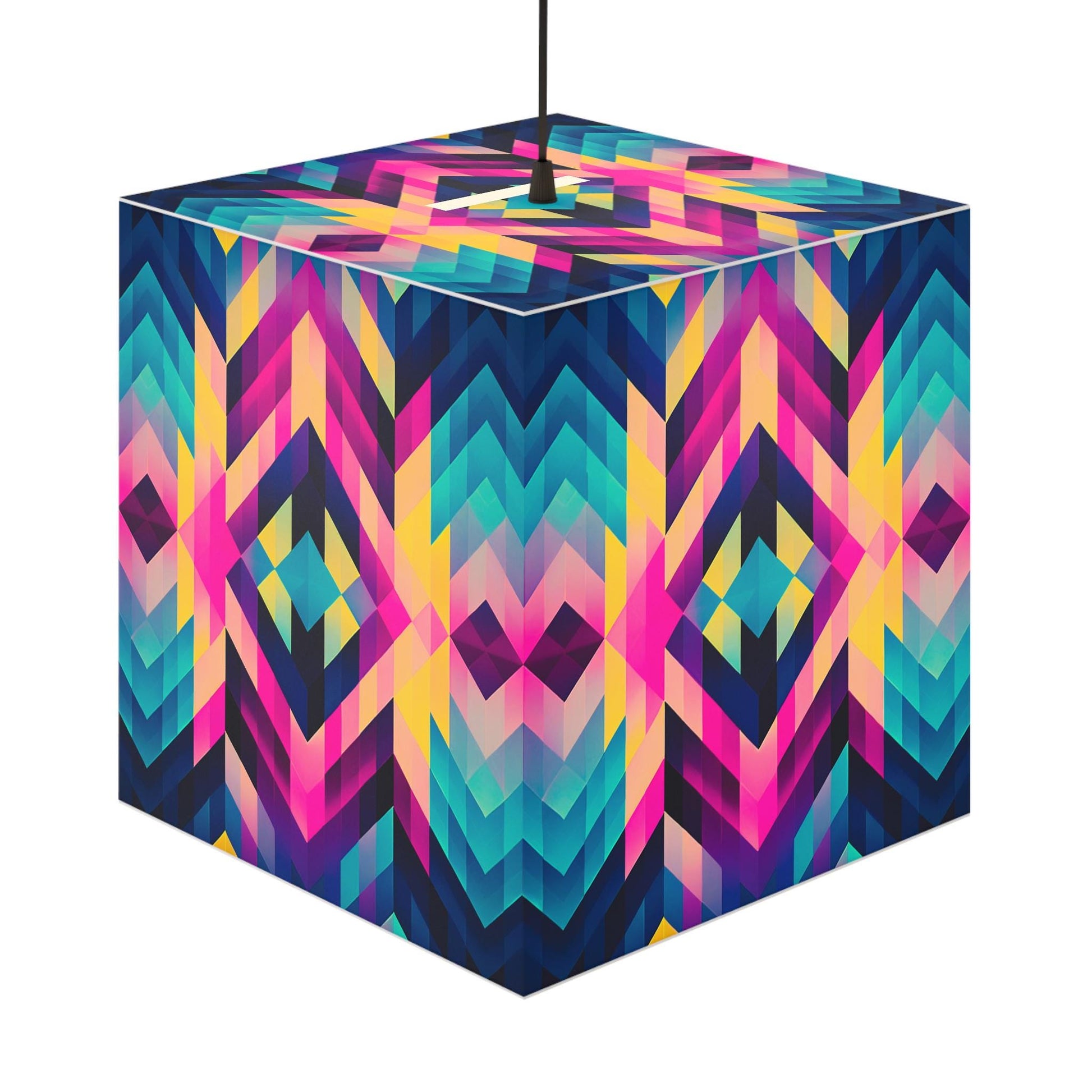 Colorful Geometric Light Cube Lamp | Modern Home Decor, Night Light, Gift for Tech Lovers, Unique Party Lighting, Artistic Table Lamp