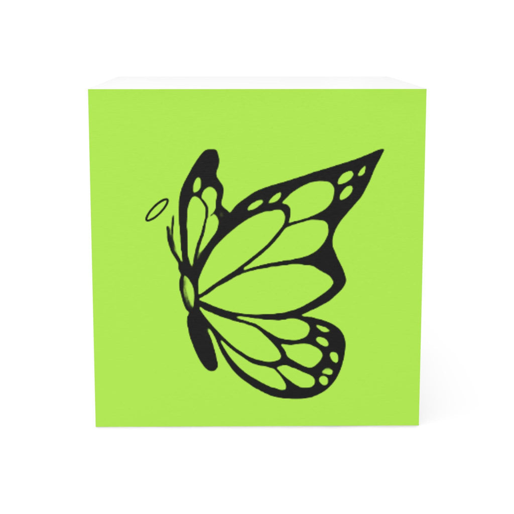 Butterfly Note Cube, Vibrant Sticky Notes for Home Office, Eco-Friendly Memo Pad, Inspirational Desk Decor, Perfect Gift for Nature Lovers