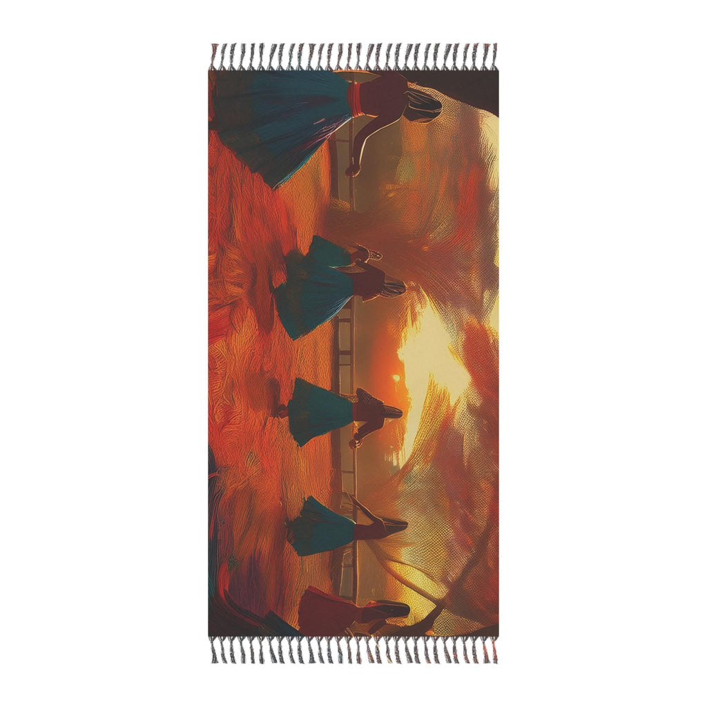 Boho Beach Towel - Vibrant Sunset Design, Perfect for Pool Days, Picnics and Gifts