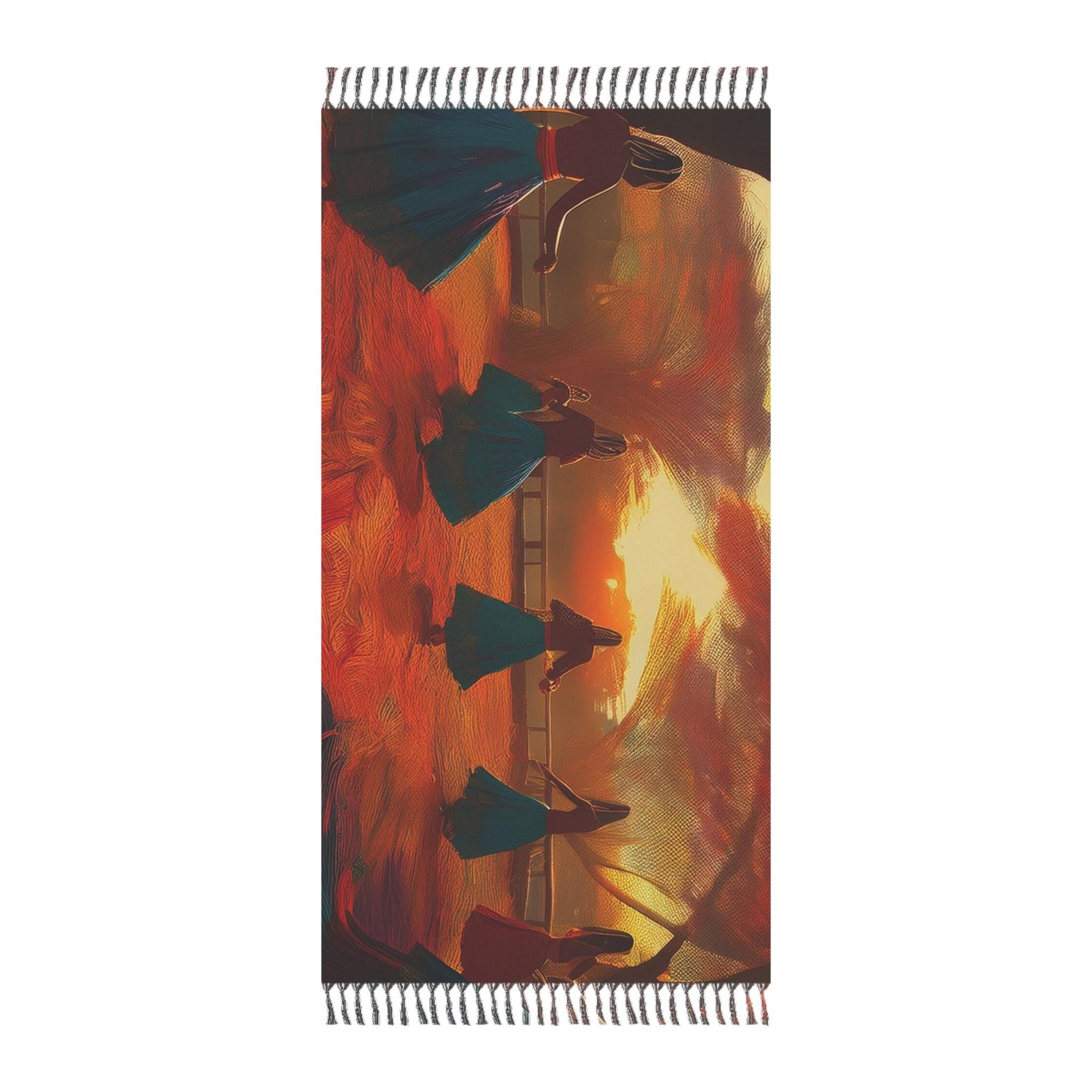 Boho Beach Towel - Vibrant Sunset Design, Perfect for Pool Days, Picnics and Gifts
