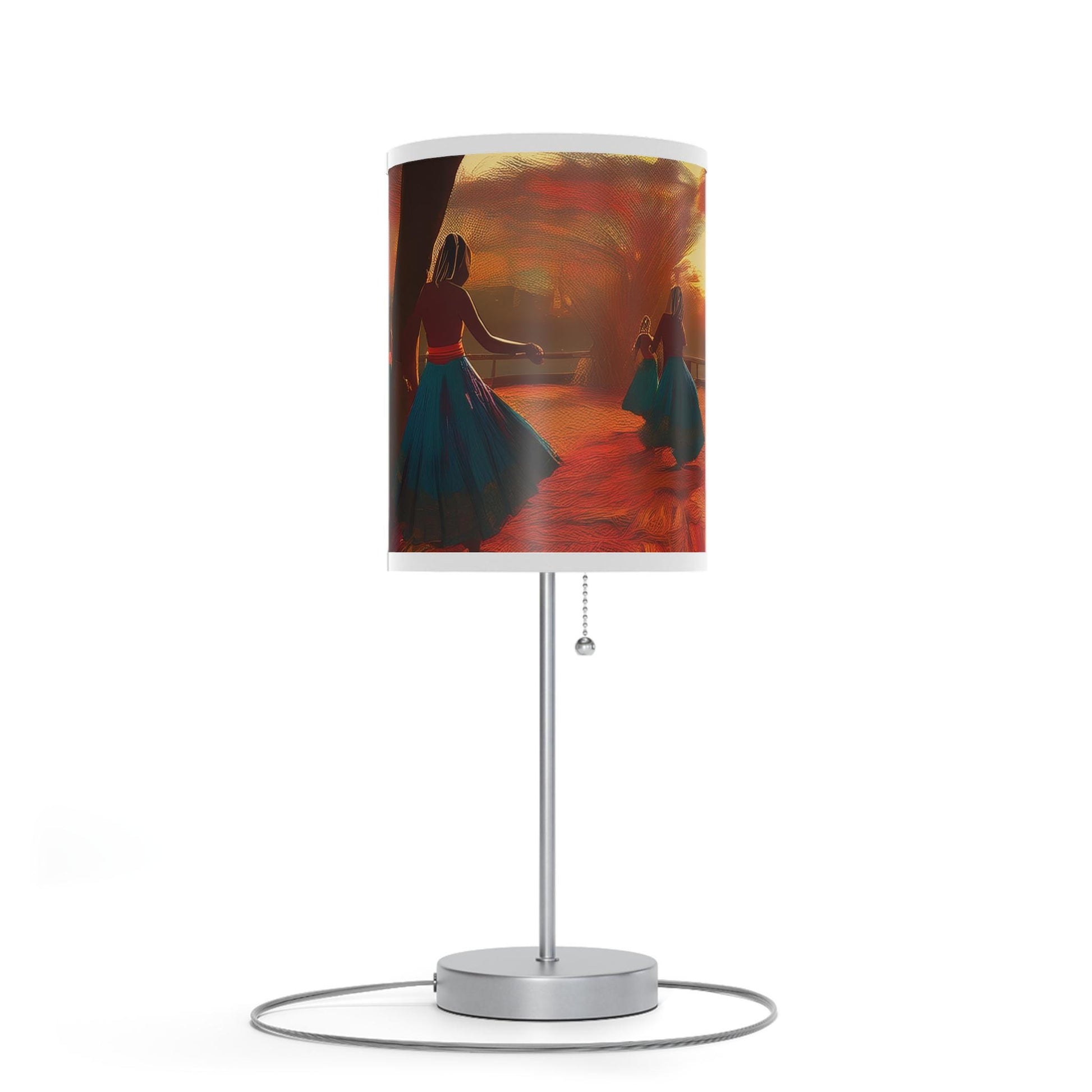 Colorful Dance Scene Table Lamp, Home Decor, Night Light, Bedroom Accent, Gift for Dancers, Artful Lighting