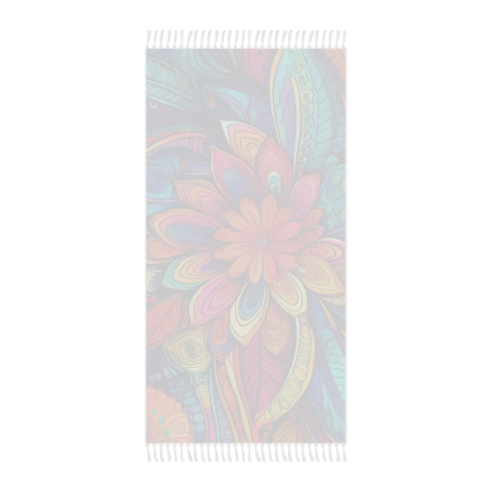 Boho Beach Towel - Vibrant Floral Design, Beach Day Essential, Vacation Ready, Summer Fun, Gift for Beach Lovers