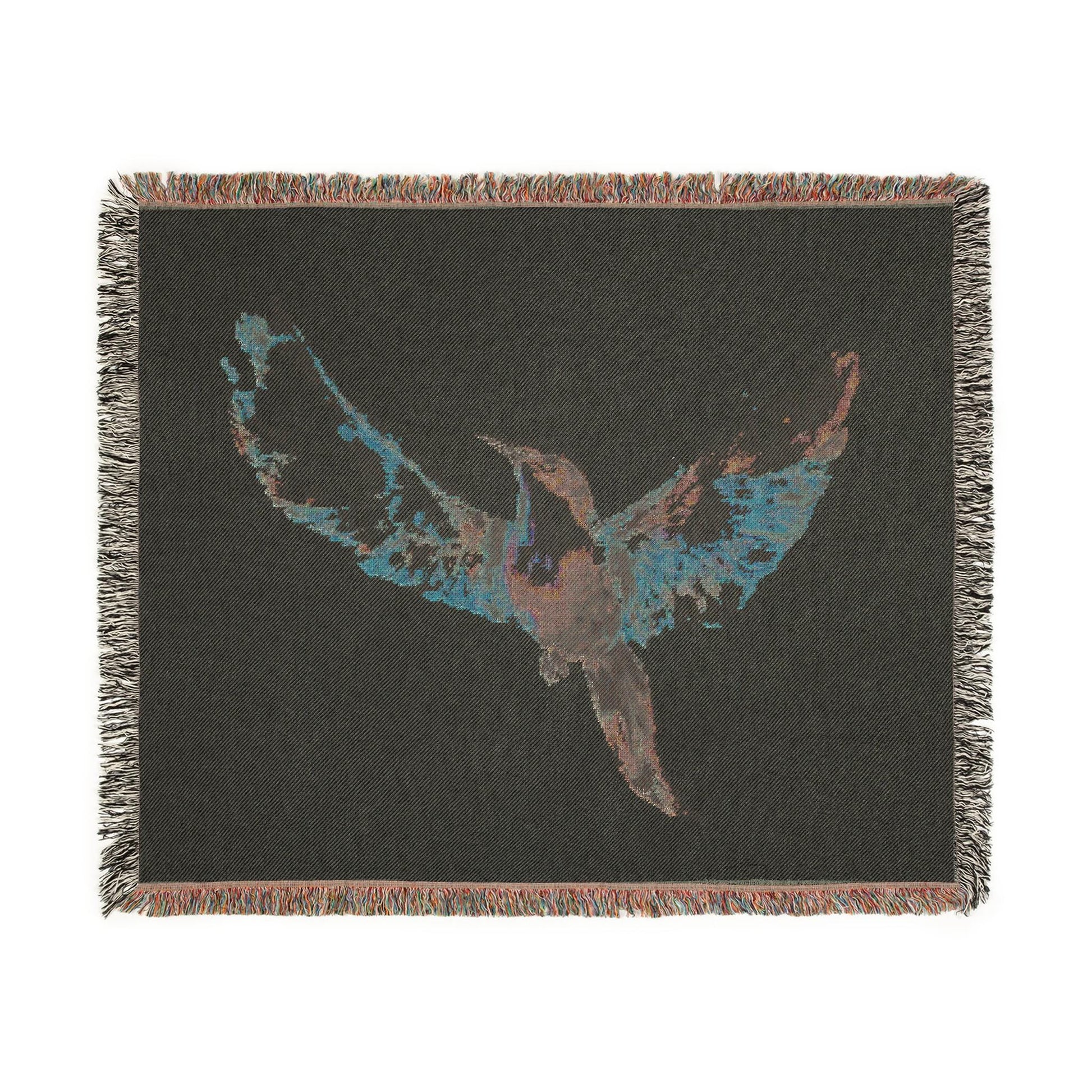 Colorful Bird Woven Blanket - Cozy Throw for Home Decor, Perfect Gift for Bird Lovers, Unique Wall Art, Stylish Layering