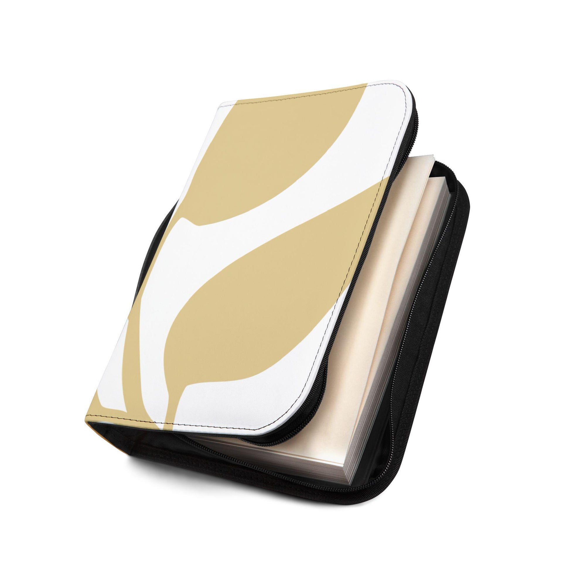 Chic Bible Cover with Leaf Design, Elegant Scripture Case, Christian Gift, Religious Journal Protector, Minimalist Bible Sleeve