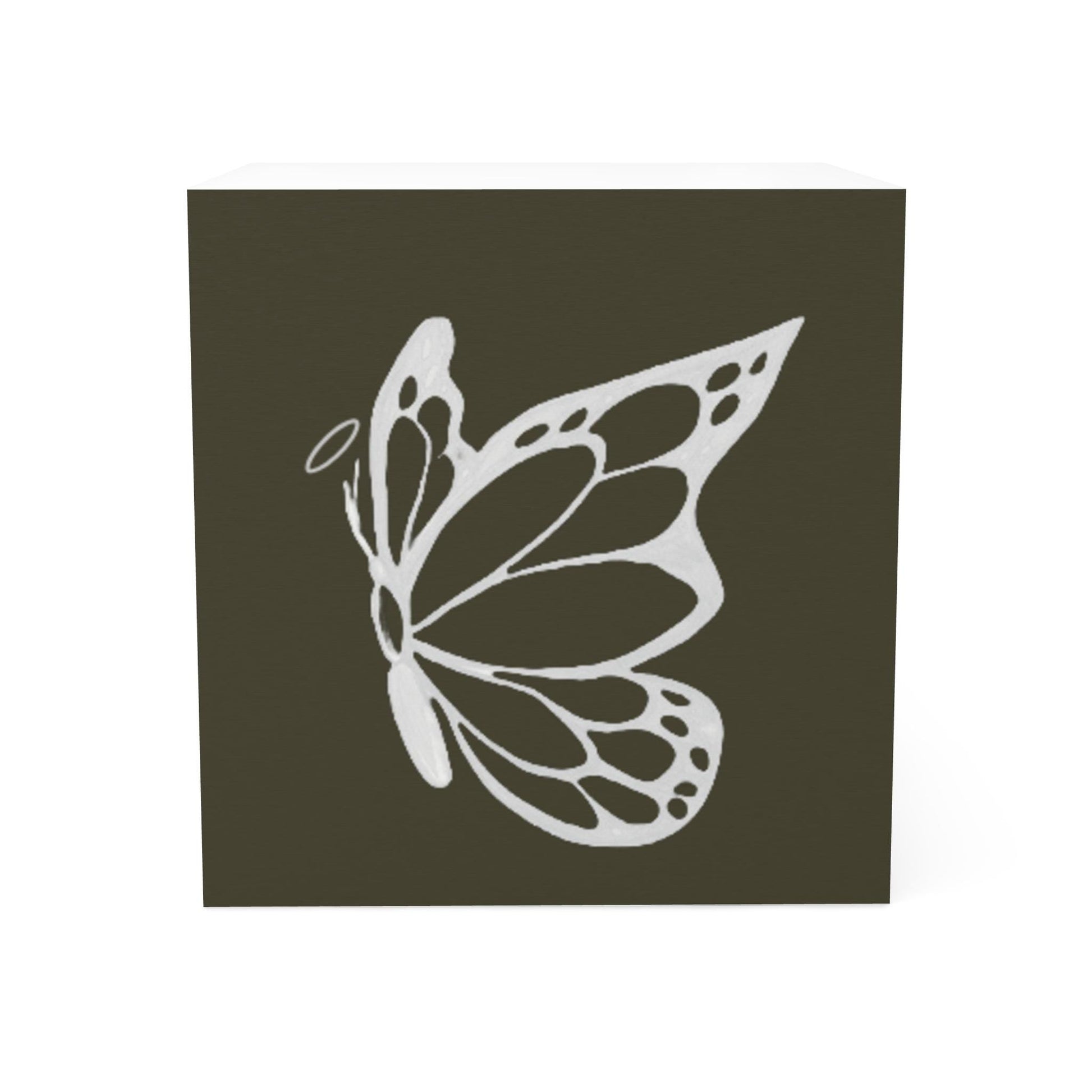 Butterfly Note Cube, Decorative Sticky Notes, Cute Office Accessories, Butterfly Décor, Halo Butterfly, Gift for Writers,Journaling Supplies