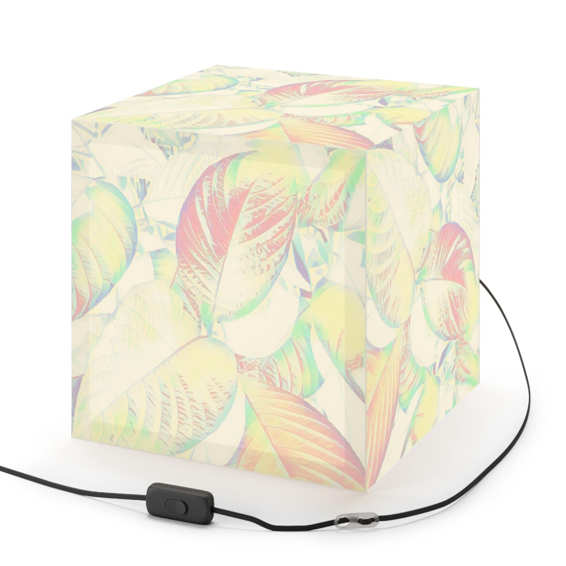 Botanical Glow Lamp - Chic Leaf Pattern Hanging Light Fixture, Boho Decor for Home, Nature-Inspired Lighting, Halo Butterfly