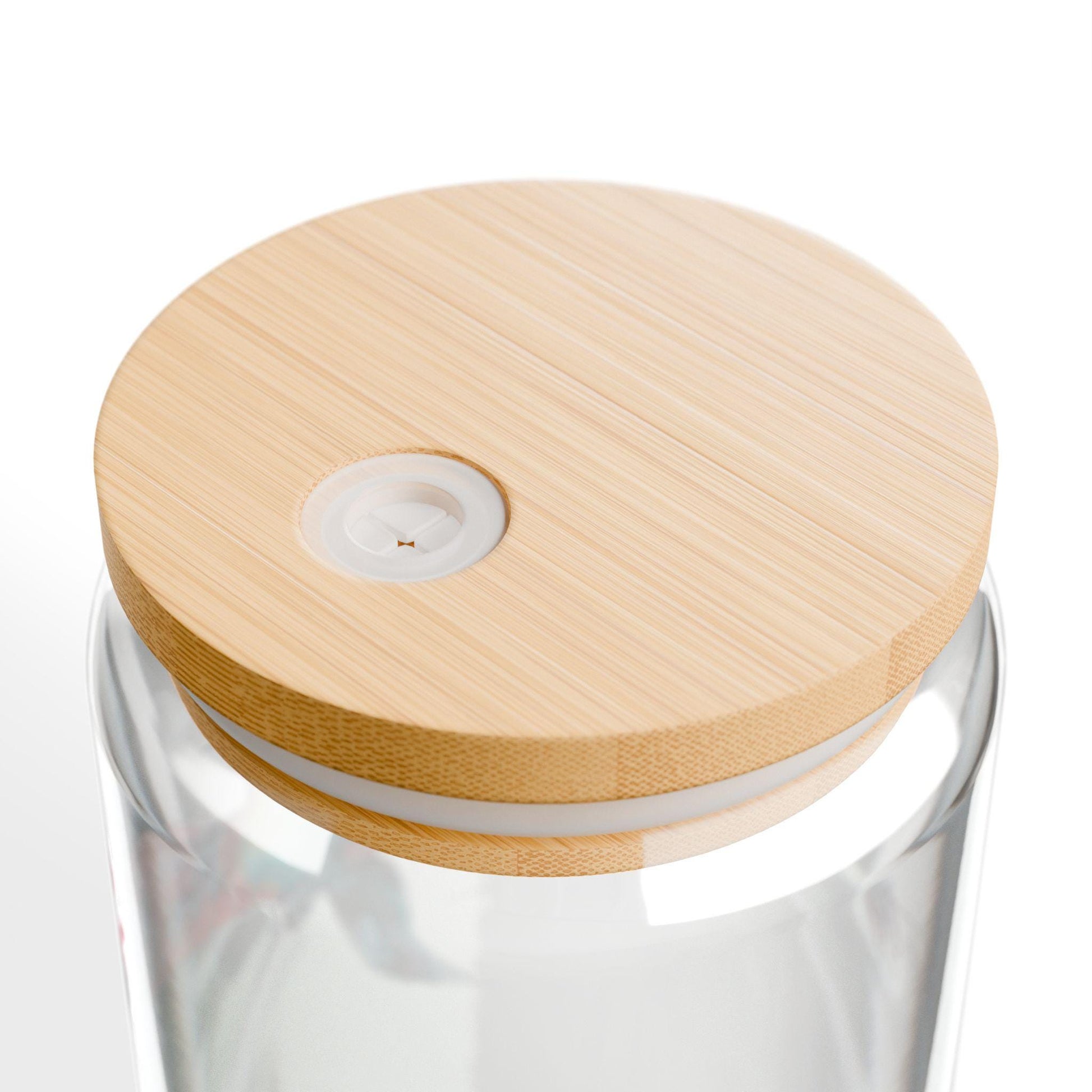 Colorful Bird Glass Sipper with Bamboo Lid, Perfect for Eco-Friendly Hydration, Gift for Bird Lovers, Beverage Jar, Summer Party Decor