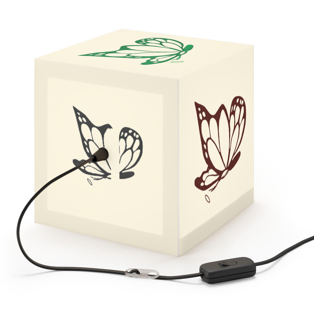 Halo Butterfly Logo Light Cube Lamp, Home Decor, Night Light, Unique Gift, Bedroom Accessory, Bohemian Style, Kids Room Decor