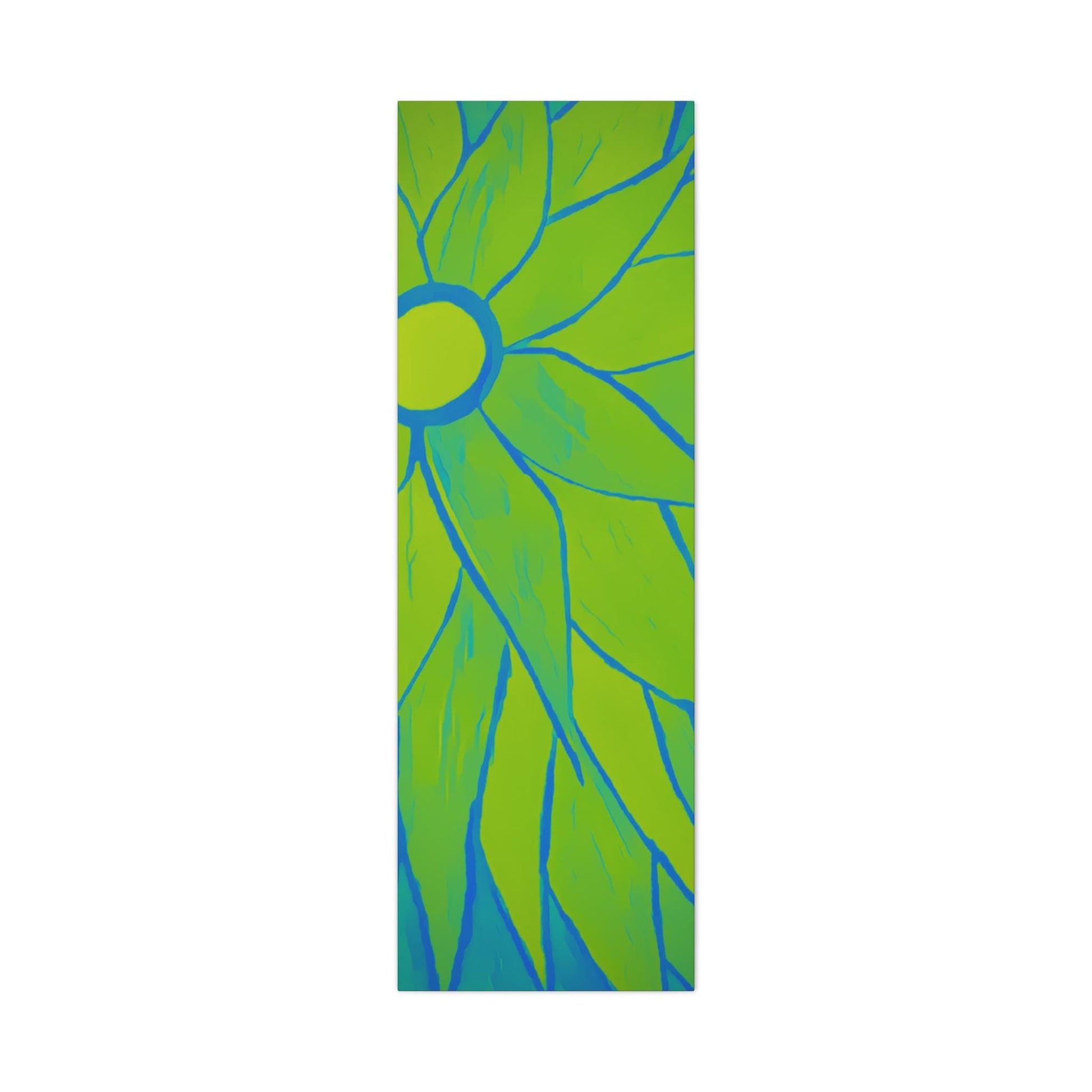 Bright Green Floral Wall Art Canvas, Home Decor, Gardening Decor, Colorful Flower Painting, Living Room Wall Hanging, Gift for Flower Lovers