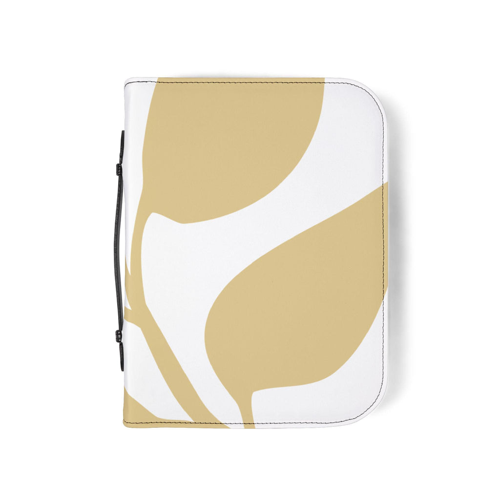 Chic Bible Cover with Leaf Design, Elegant Scripture Case, Christian Gift, Religious Journal Protector, Minimalist Bible Sleeve