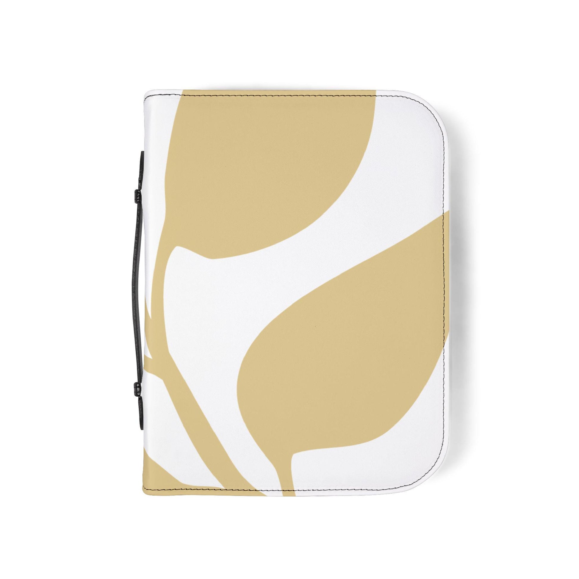 Chic Bible Cover with Leaf Design, Elegant Scripture Case, Christian Gift, Religious Journal Protector, Minimalist Bible Sleeve