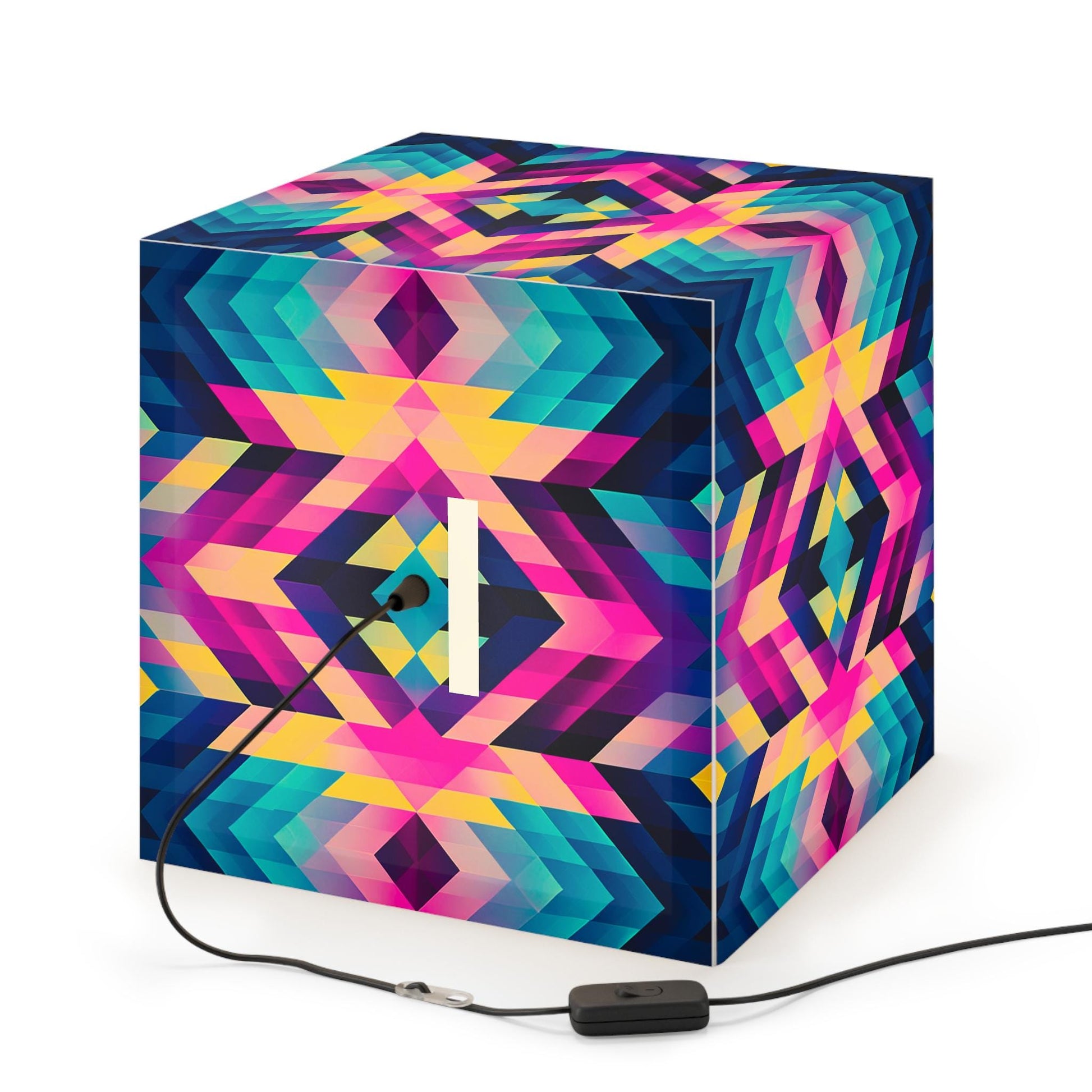 Colorful Geometric Light Cube Lamp | Modern Home Decor, Night Light, Gift for Tech Lovers, Unique Party Lighting, Artistic Table Lamp