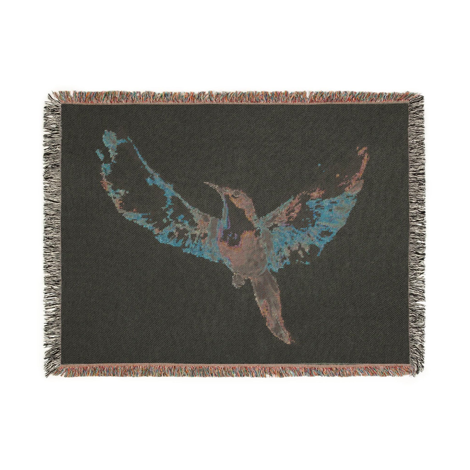 Colorful Bird Woven Blanket - Cozy Throw for Home Decor, Perfect Gift for Bird Lovers, Unique Wall Art, Stylish Layering