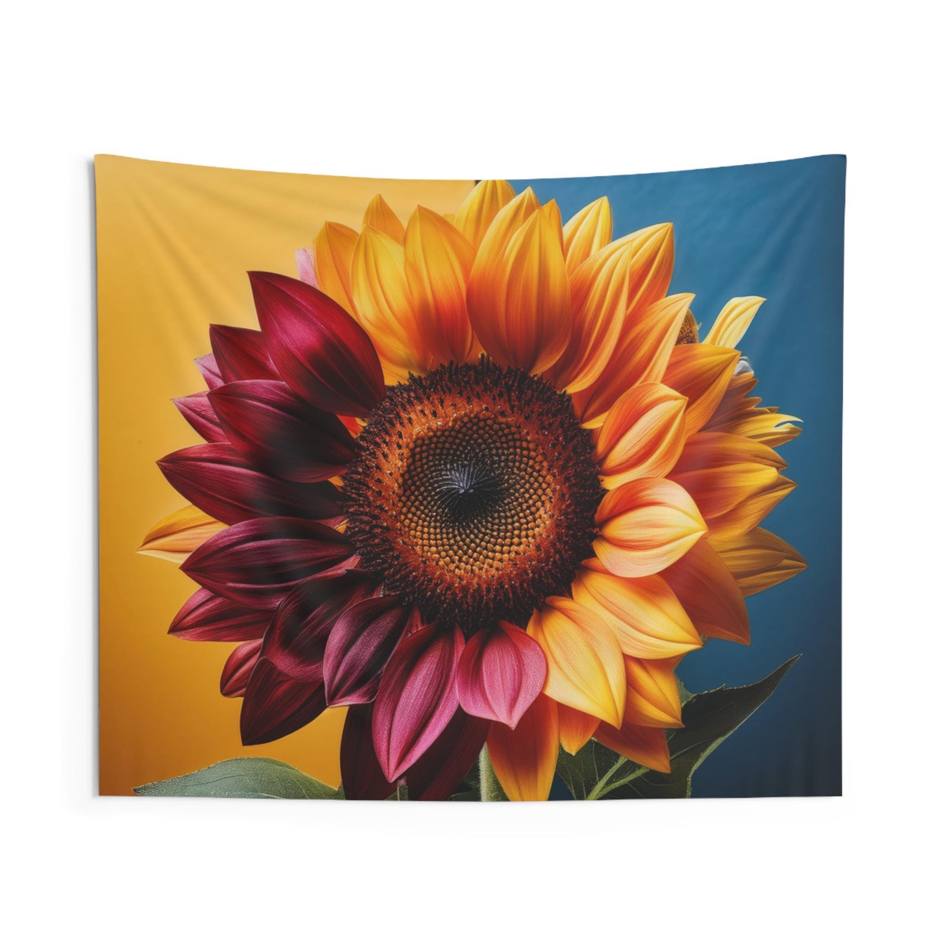 Bright Sunflower Indoor Wall Tapestry, Boho Home Decor, Flower Art Hanging, Floral Tapestry, Vibrant Wall Art, Nature-Inspired Decor
