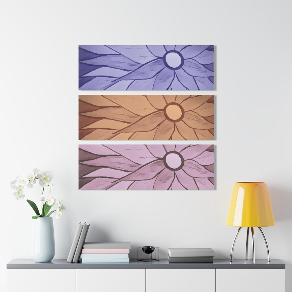 Artistic Acrylic Flower Triptych Prints, Wall Decor, Modern Art, Home Decoration, Unique Gift, Colorful Wall Art