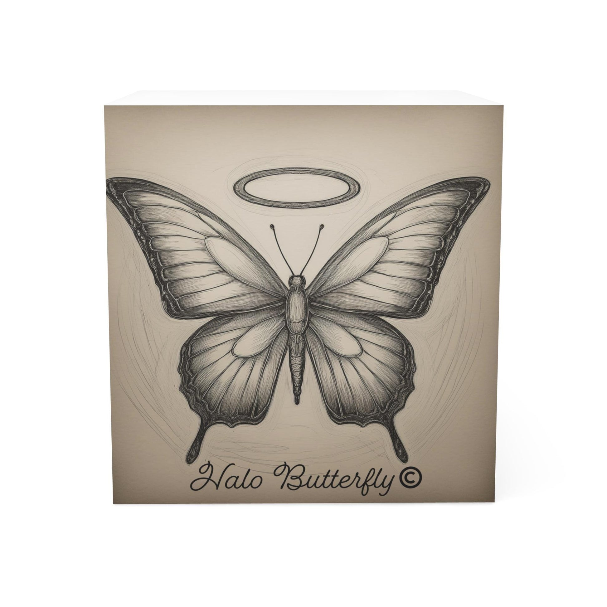 Butterfly Note Cube - Elegant Stationery Gift, Butterfly Lovers, Inspirational Office Decor, Journaling Accessory, Unique Gift Idea