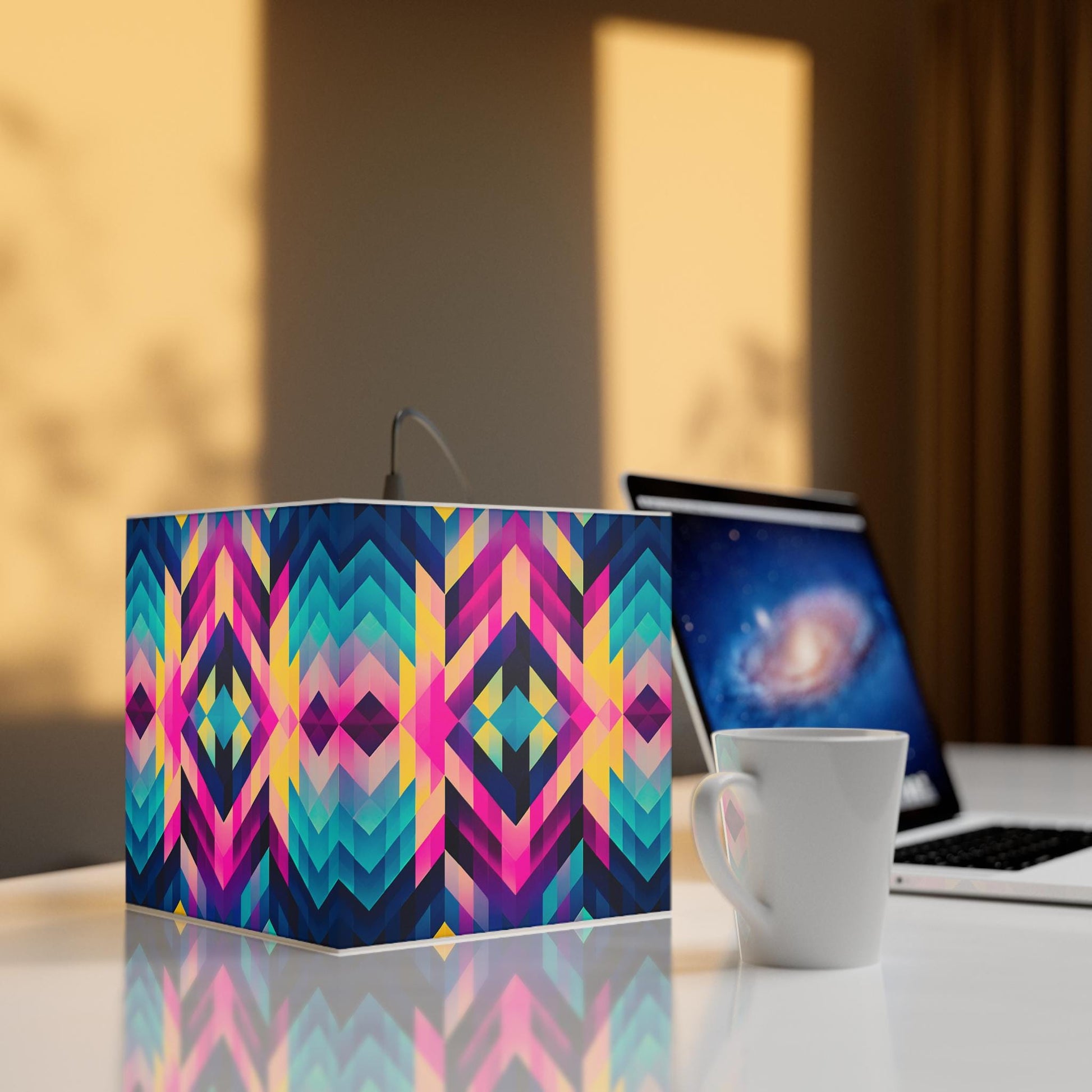 Colorful Geometric Light Cube Lamp | Modern Home Decor, Night Light, Gift for Tech Lovers, Unique Party Lighting, Artistic Table Lamp