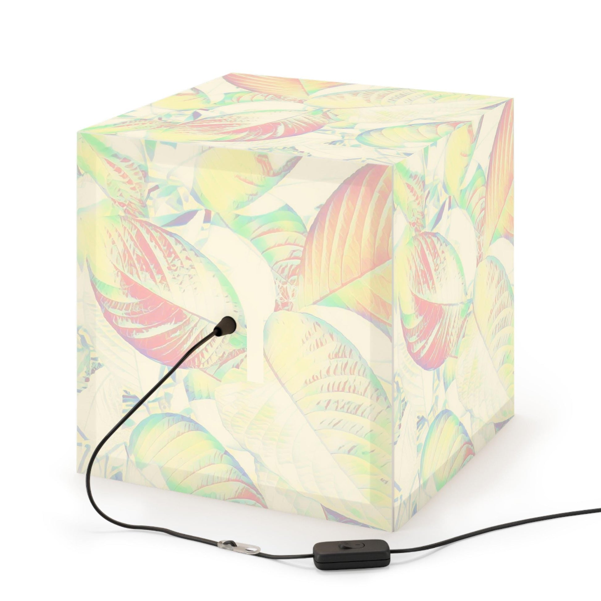 Botanical Glow Lamp - Chic Leaf Pattern Hanging Light Fixture, Boho Decor for Home, Nature-Inspired Lighting, Halo Butterfly