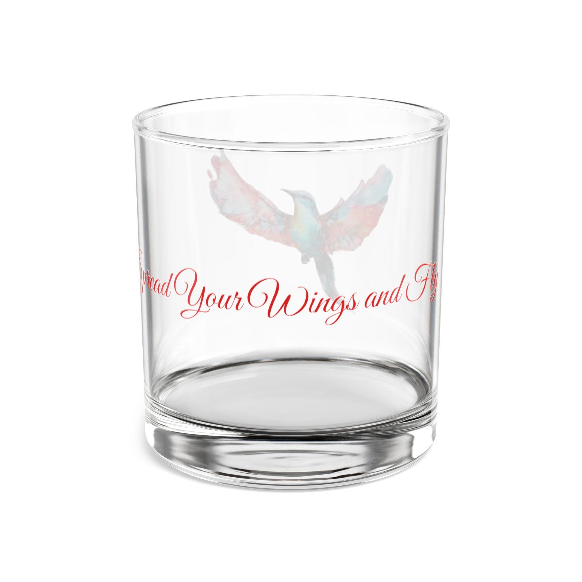 Colorful Hummingbird Rocks Glass, 10oz | Perfect for Gifts, Barware, Celebrations, Home Decor, Drinkware