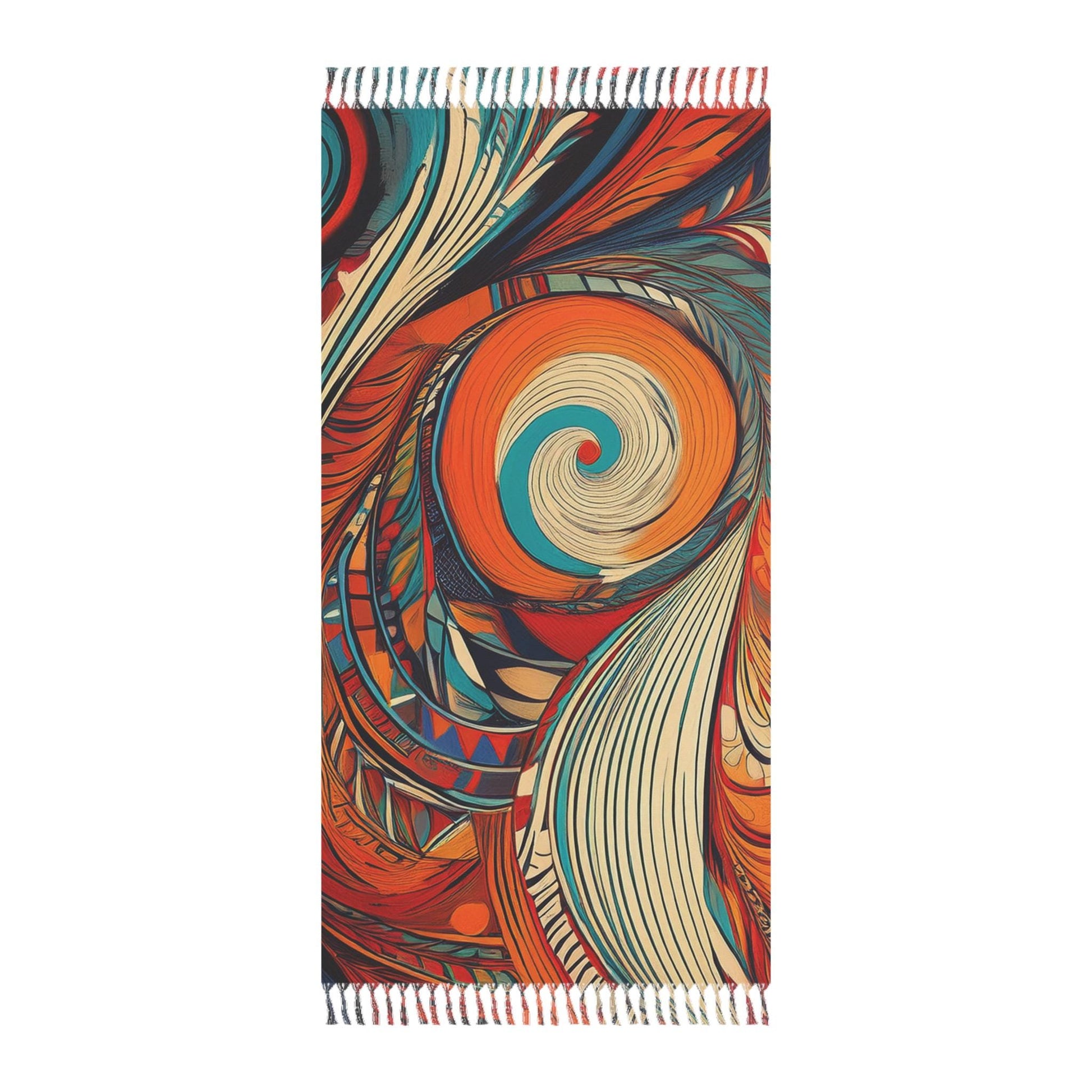 Bohemian Beach Towel - Vibrant Wave Pattern for Summertime Fun, Perfect for Pool Parties, Travel, Boho Decor, Gifts