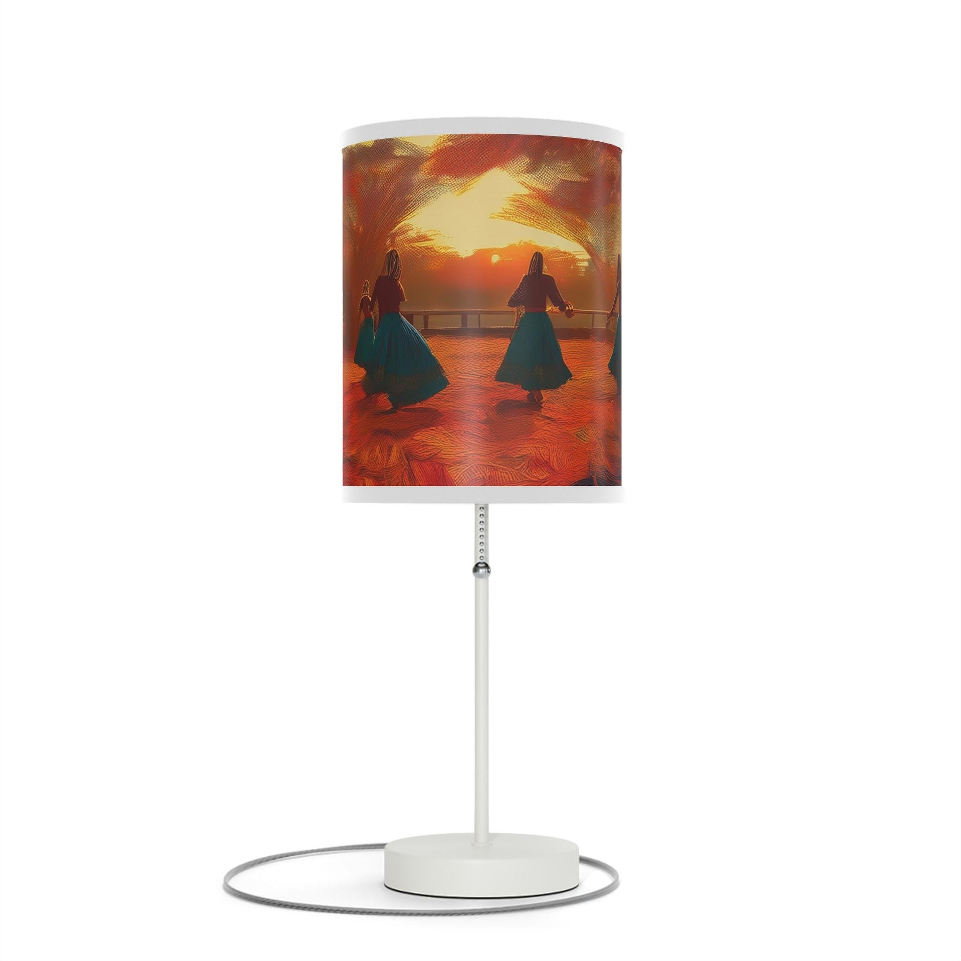 Colorful Dance Scene Table Lamp, Home Decor, Night Light, Bedroom Accent, Gift for Dancers, Artful Lighting