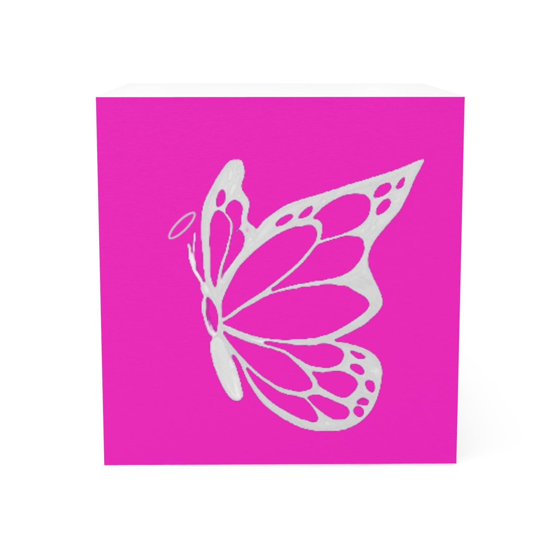 Butterfly Note Cube - Vibrant Sticky Notes for Home, Office, Gifts, Inspirational Messages, Office Decor, Halo Butterfly