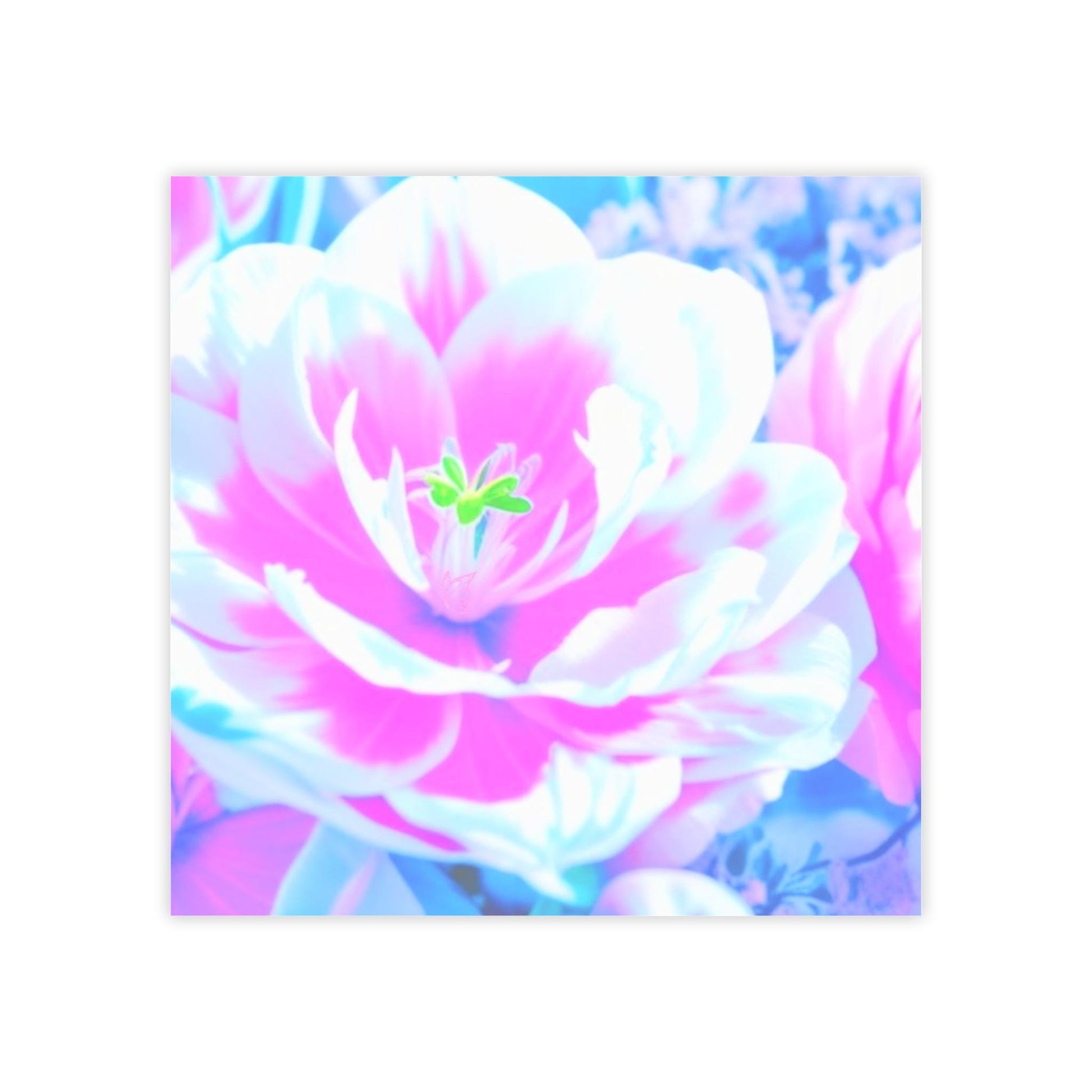 Bright Pink Floral Post-it® Note Pads for Creative Planning, Gift for Students Desk Organizer, Halo Butterfly, Office Supplies, Floral Decor