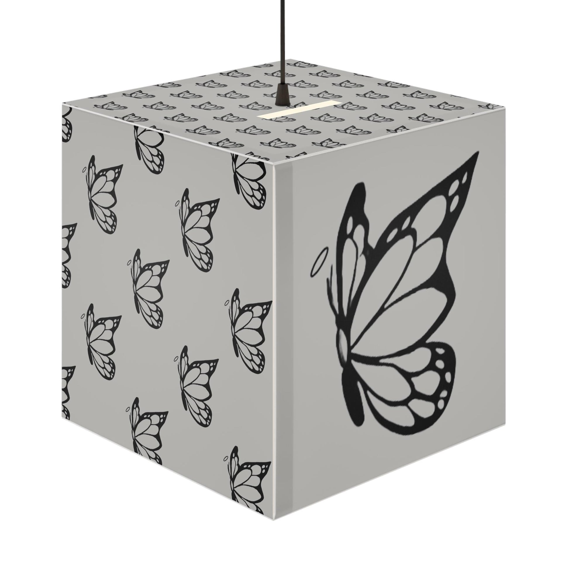 Halo Butterfly Logo Light Cube Lamp - Elegant Home Decor, Night Light, Gift for Nature Lovers, Unique Interior Lighting, Soft Ambient Glow