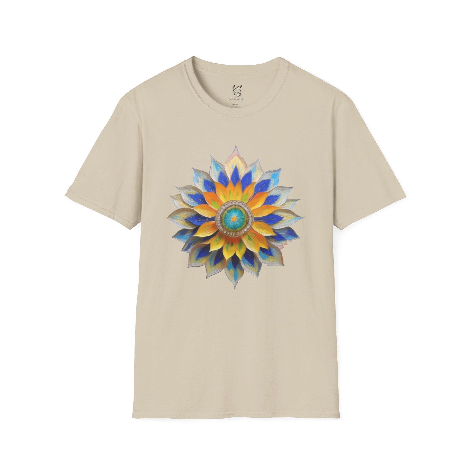 Colorful Flower Love T-Shirt, Unisex Tee, Boho Style, Gifts for Her, Spring Fashion, Casual Wear