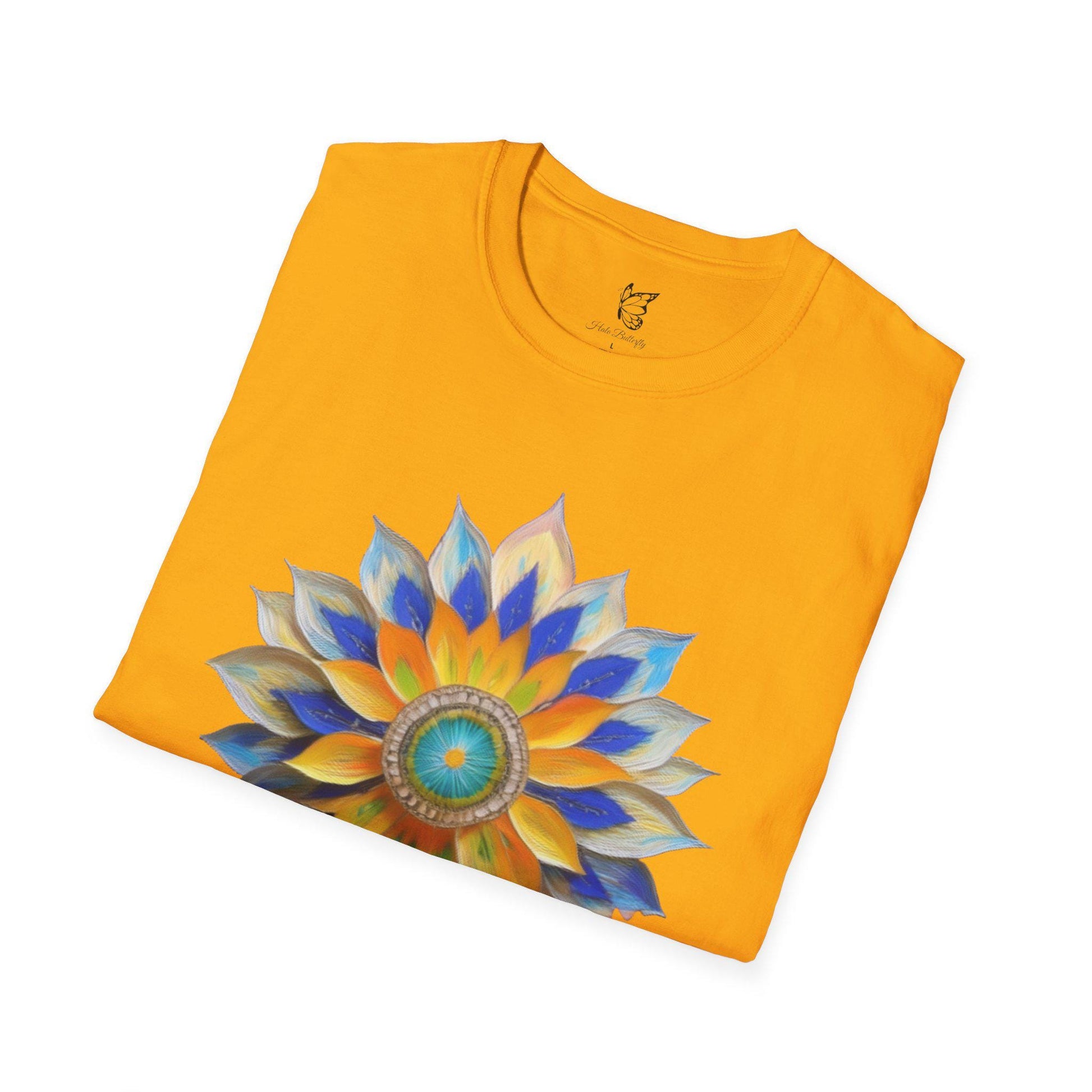 Colorful Flower Love T-Shirt, Unisex Tee, Boho Style, Gifts for Her, Spring Fashion, Casual Wear
