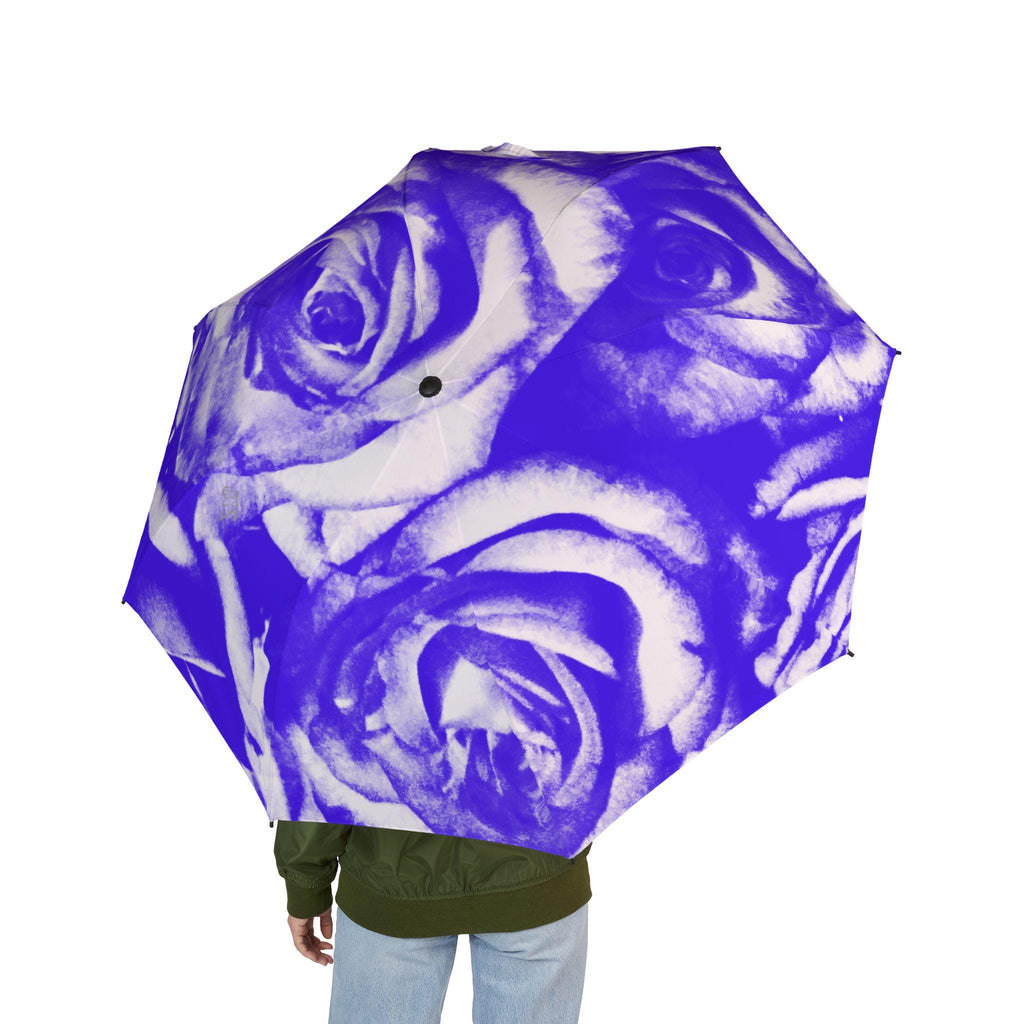 Chic Floral Foldable Umbrella, Compact Travel Umbrella, Stylish Rain Gear, Gift for Her, Rainy Day Essential, Unique Accessories