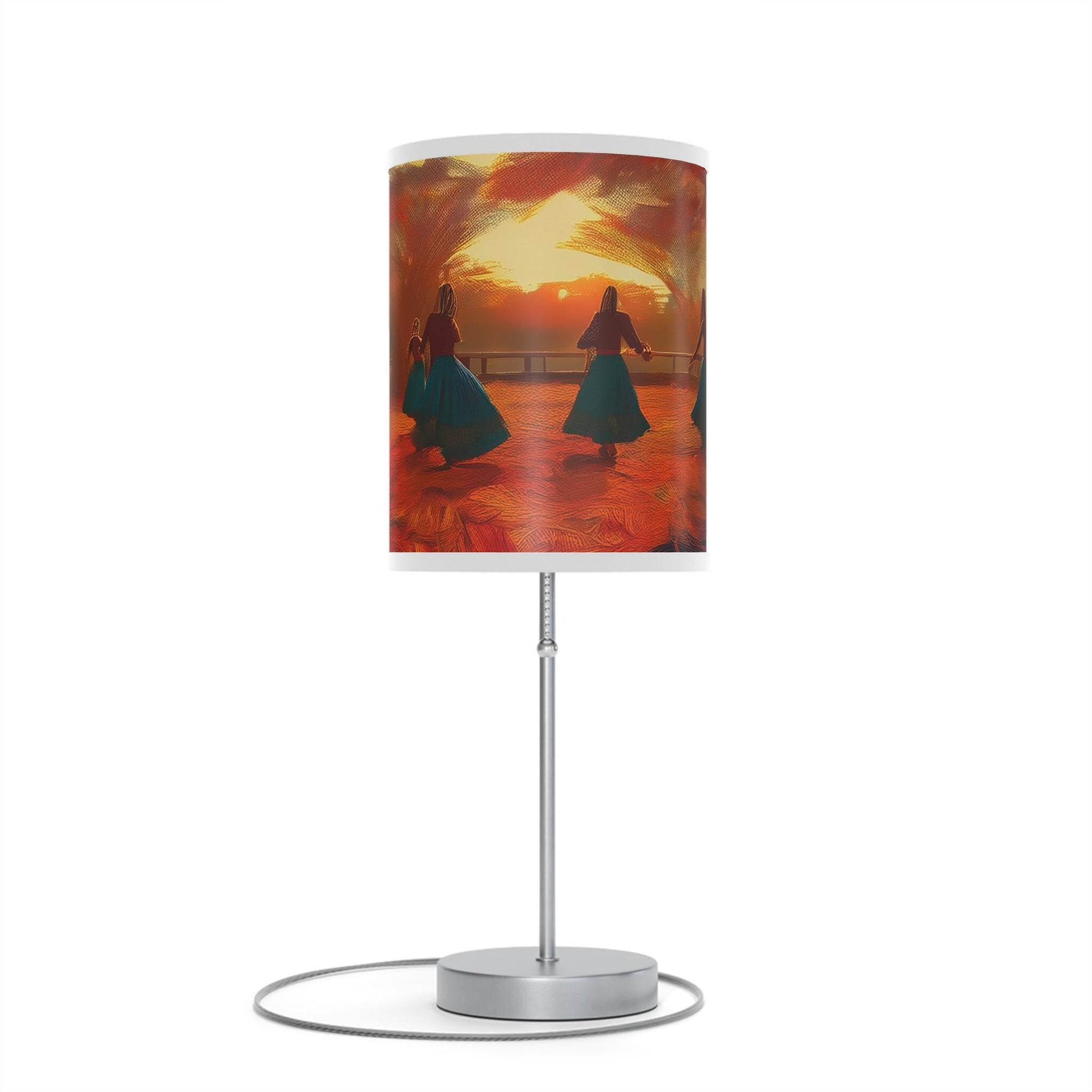 Colorful Dance Scene Table Lamp, Home Decor, Night Light, Bedroom Accent, Gift for Dancers, Artful Lighting