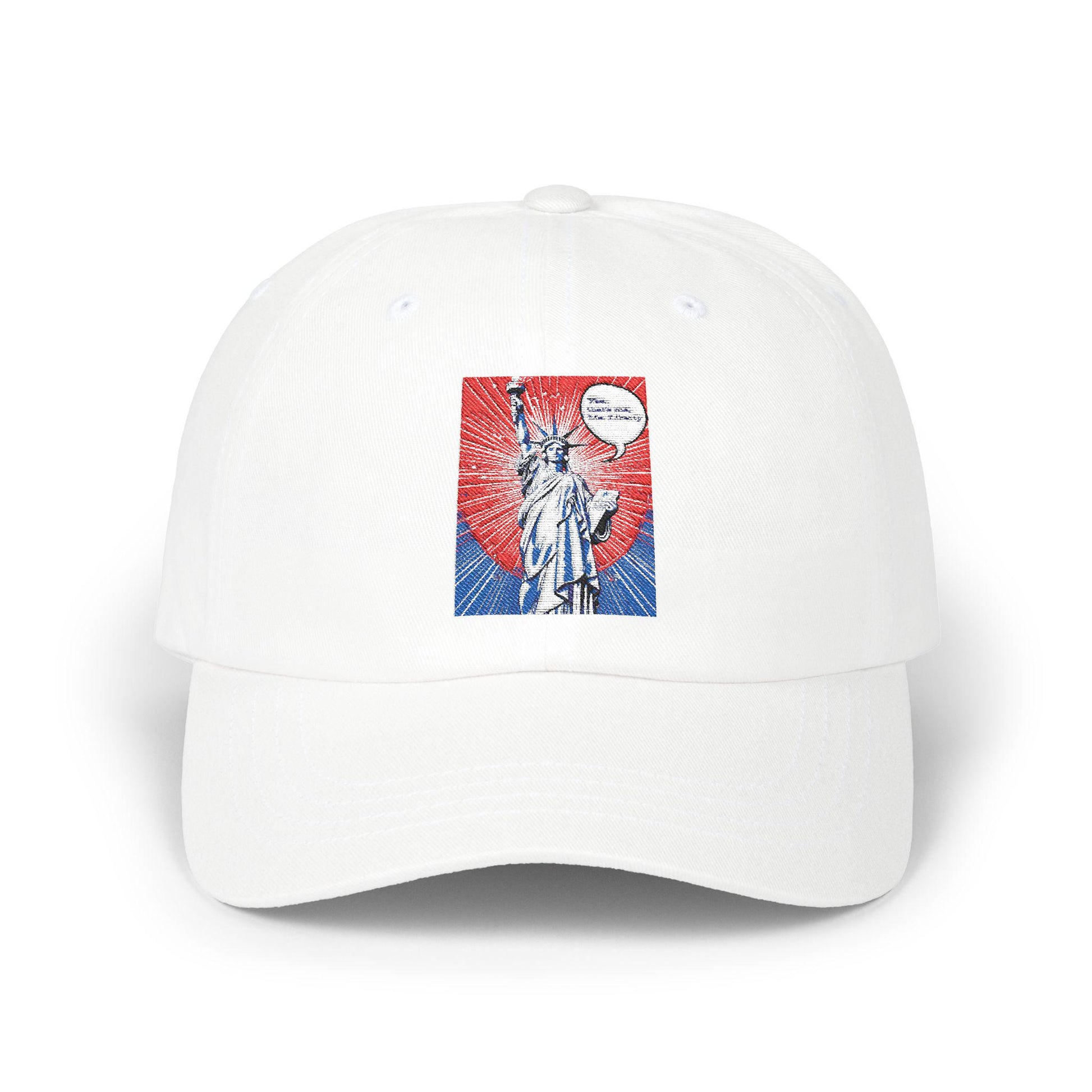 Classic Dad Cap with Liberty Design Cool Summer Hat, Gift for Fathers, Trendy Cap for Men, Casual Style, Patriotic Apparel