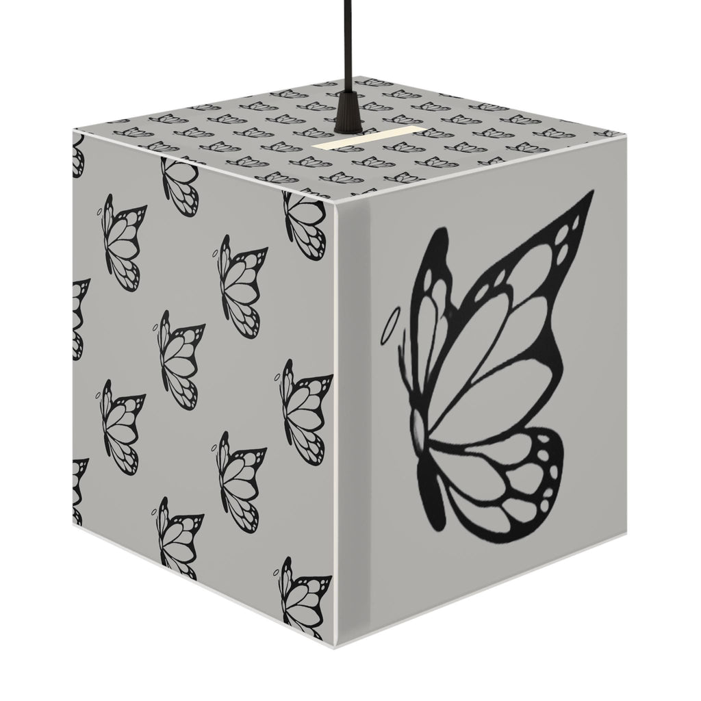 Halo Butterfly Logo Light Cube Lamp - Elegant Home Decor, Night Light, Gift for Nature Lovers, Unique Interior Lighting, Soft Ambient Glow