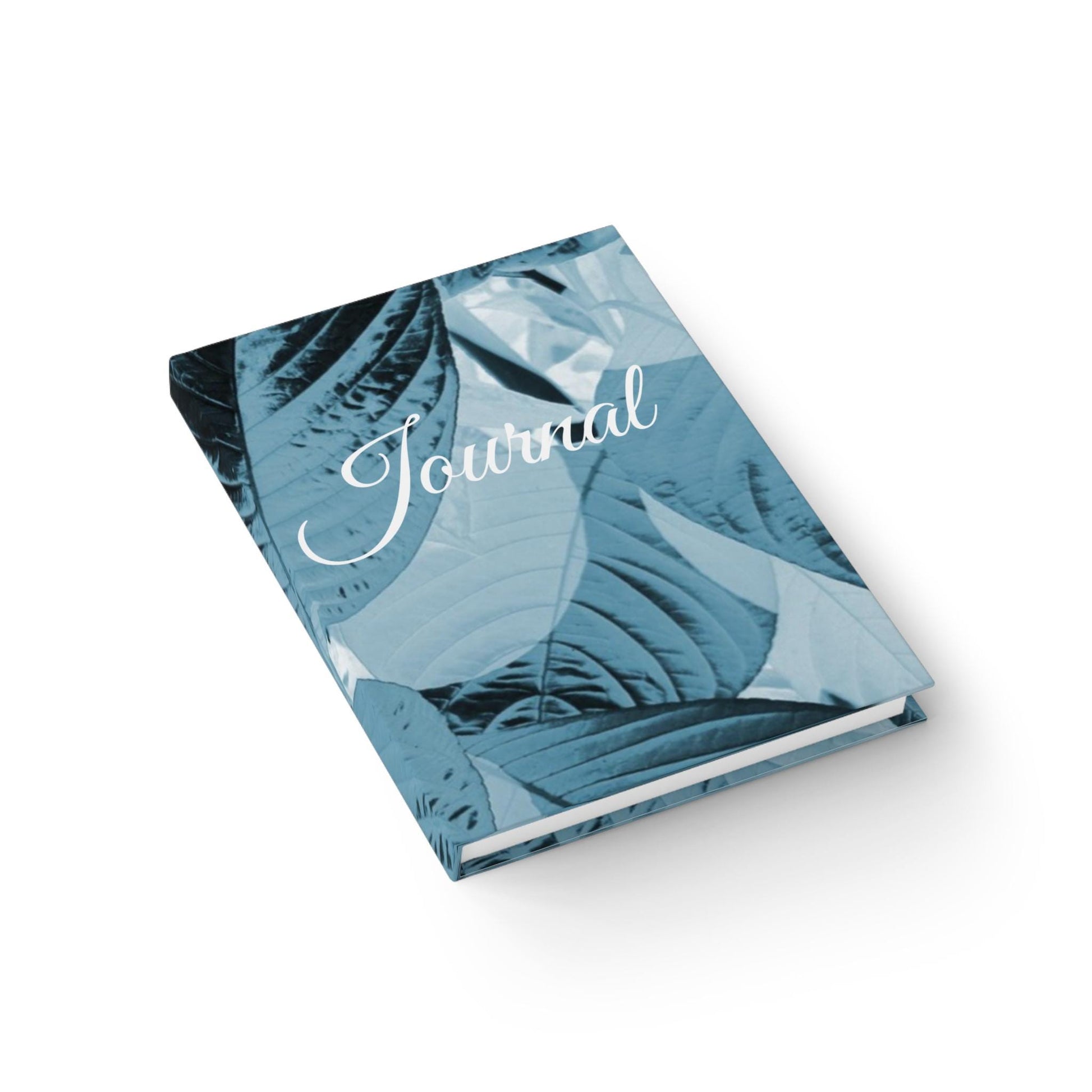 Blue Leaf Pattern Journal, Tropical Notebook, Summer Stationery Gift, Eco-Friendly Writing Pad, Daily Planner, Nature-inspired Diary