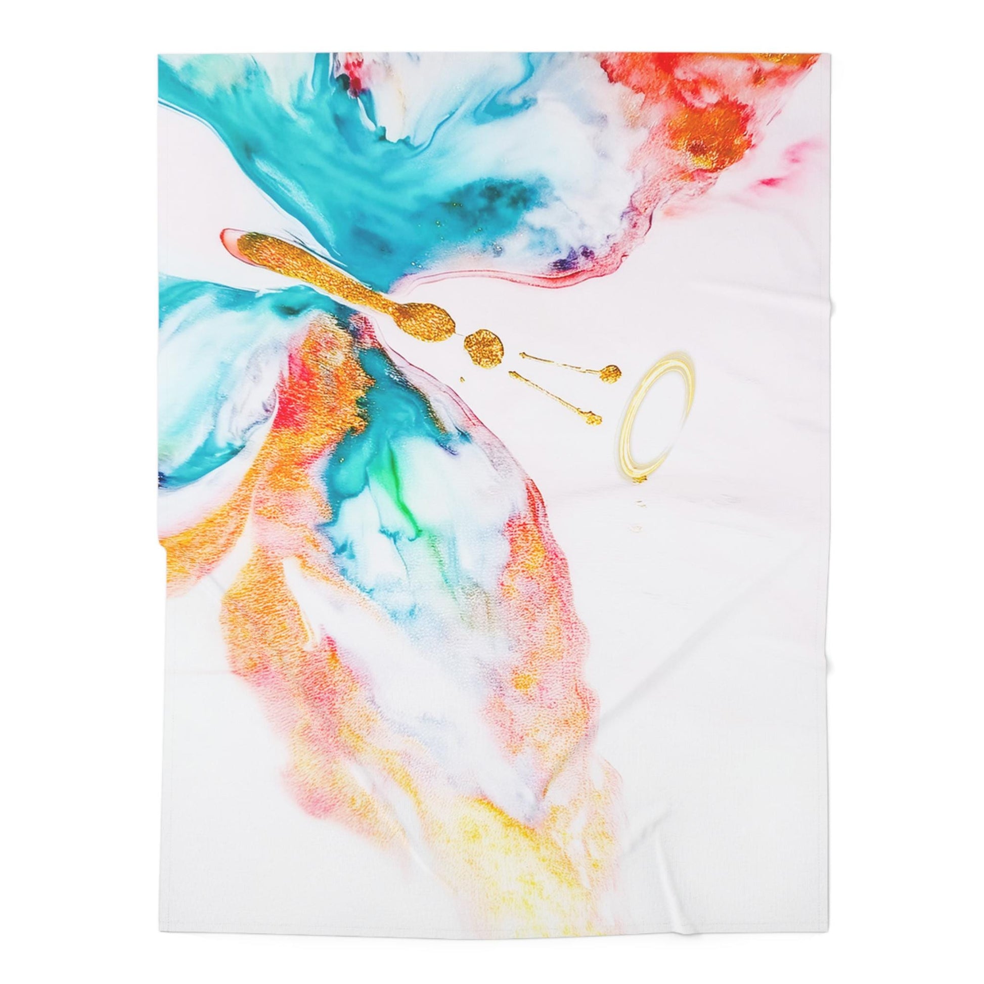 Colorful Halo Butterfly Baby Swaddle Blanket, Newborn Gift, Infant Wrap, Baby Shower Present, Nursery Decor, Soft Blanket