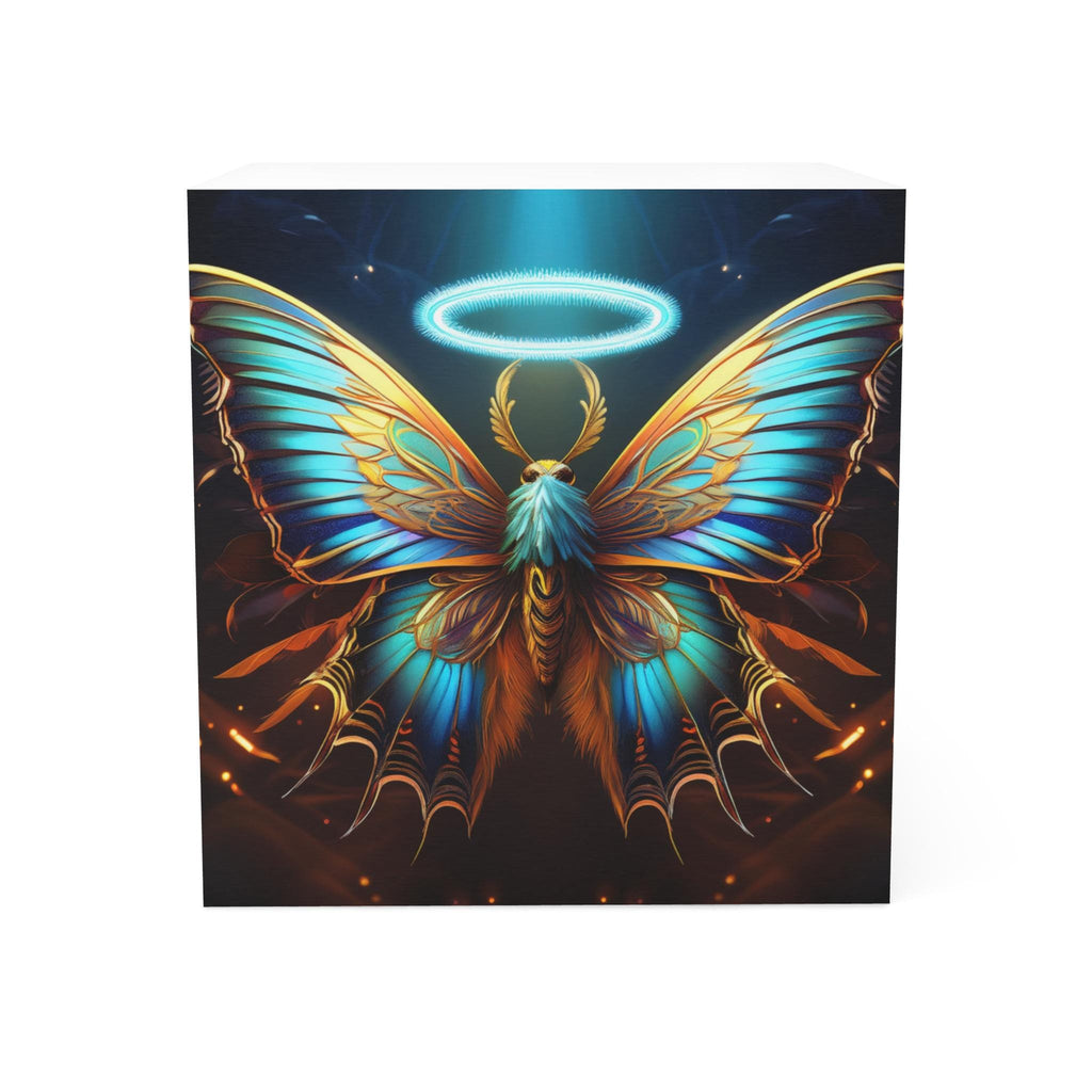 Artistic Halo Butterfly Note Cube - Aesthetic Desk Decor, Inspirational Stationery, Halo Butterfly, Perfect for Notes