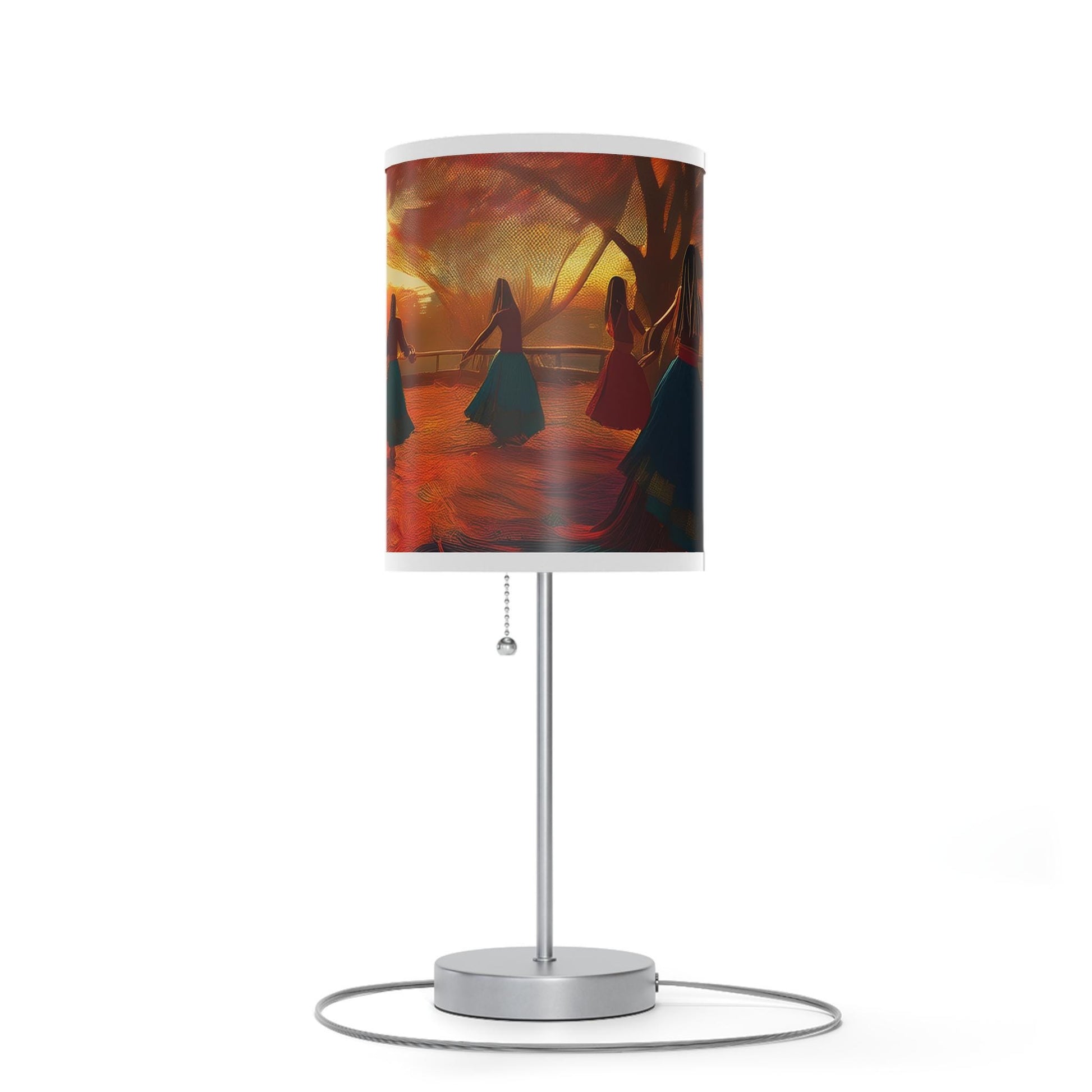 Colorful Dance Scene Table Lamp, Home Decor, Night Light, Bedroom Accent, Gift for Dancers, Artful Lighting