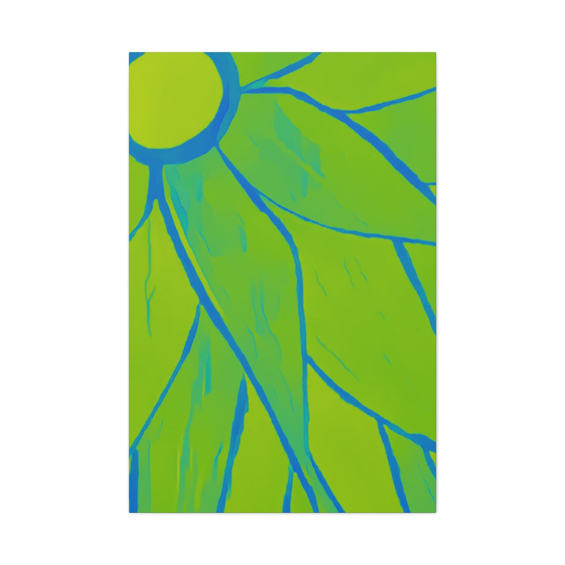 Bright Green Floral Wall Art Canvas, Home Decor, Gardening Decor, Colorful Flower Painting, Living Room Wall Hanging, Gift for Flower Lovers