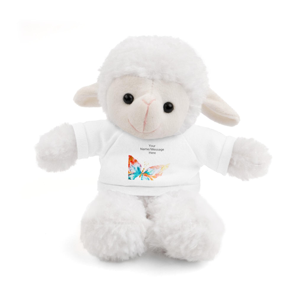 Adorable Halo Butterfly Stuffed Animal with Customizable T-Shirt, Perfect Gift for Kids, Baby Showers, Birthdays, and Holidays