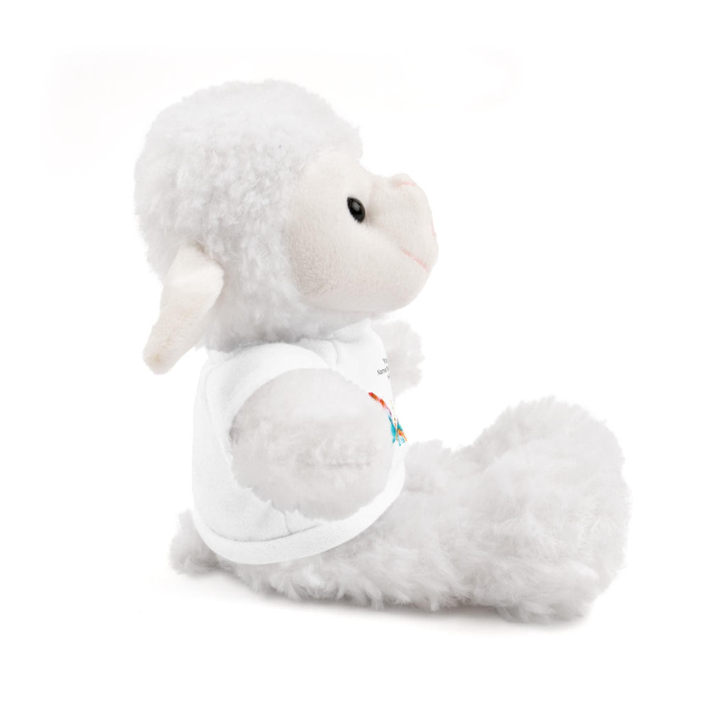 Adorable Halo Butterfly Stuffed Animal with Customizable T-Shirt, Perfect Gift for Kids, Baby Showers, Birthdays, and Holidays