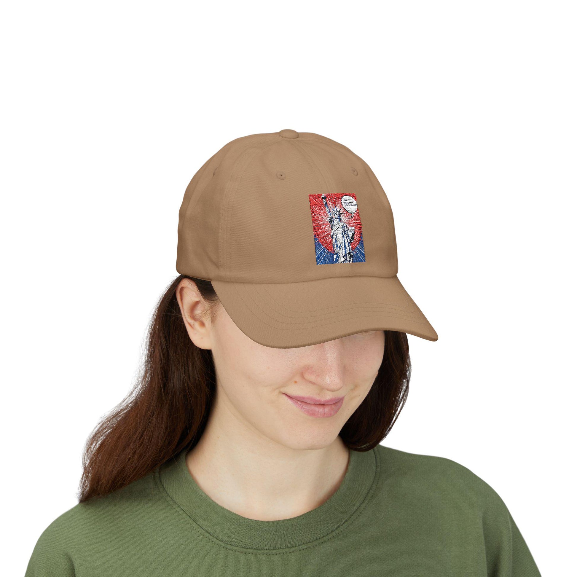 Classic Dad Cap with Liberty Design Cool Summer Hat, Gift for Fathers, Trendy Cap for Men, Casual Style, Patriotic Apparel